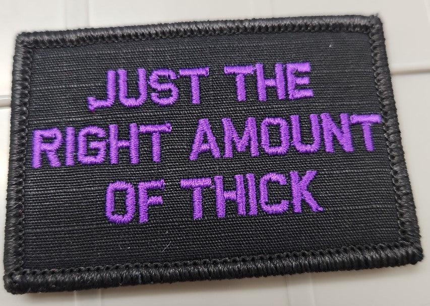 ASOS - Just The Right Amount Of Thick - 2x3 Patch - Black w/Purple
