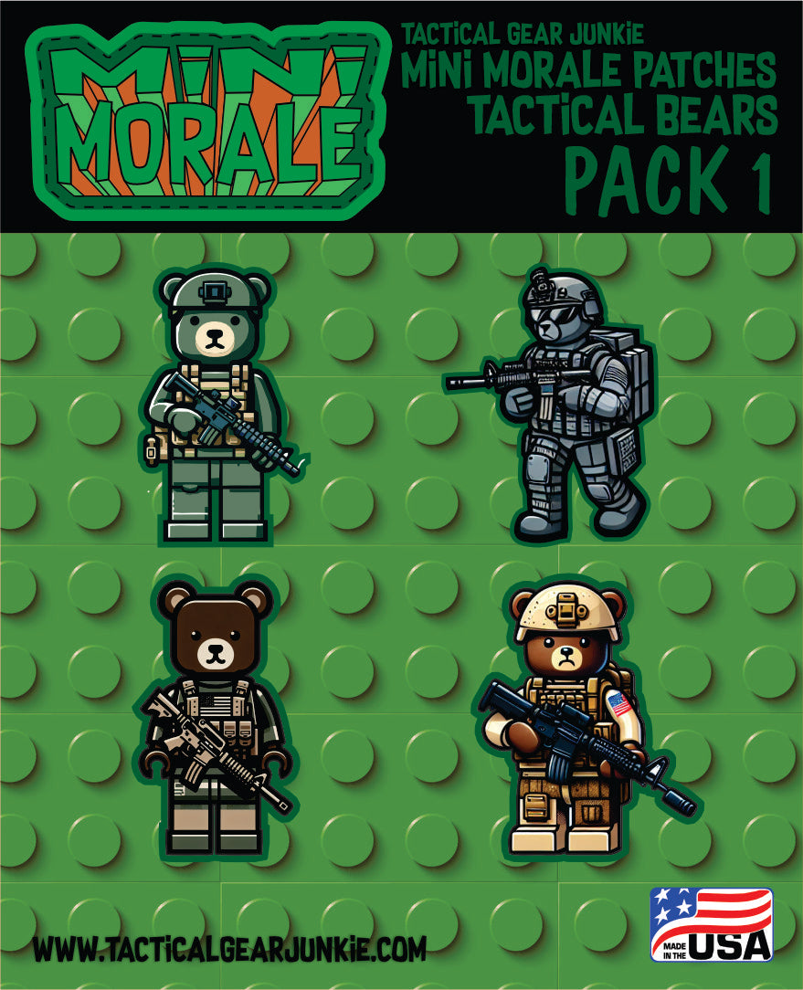 Mini Morale - Tactical Bears - Lego Style - Pack 1