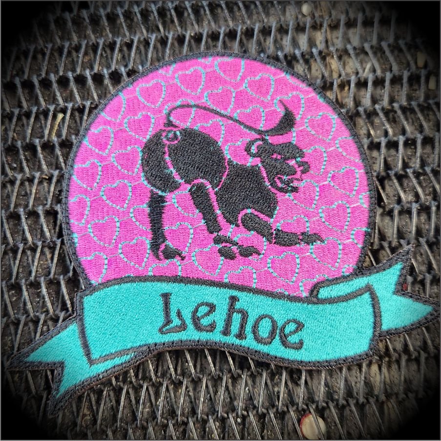 "Lehoe" the Lion - Leo - 4.5" Astrological Funny Parody Patch - Look at my butthole