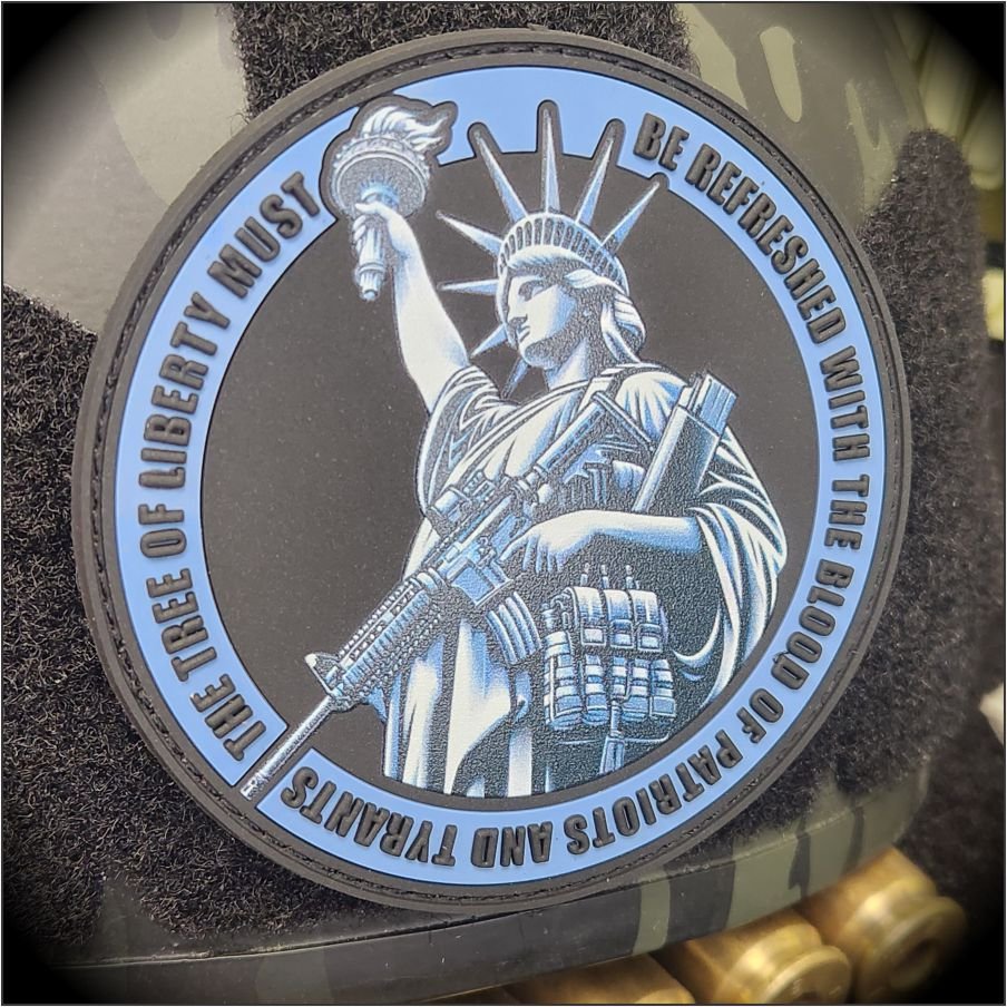 Tactical Lady Liberty - 3.5" PVC/Sublimated Patch - Statue of Liberty