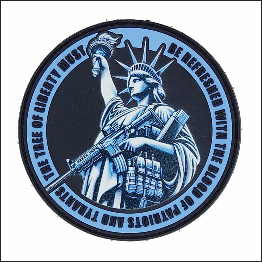Tactical Lady Liberty - 3.5" PVC/Sublimated Patch - Statue of Liberty