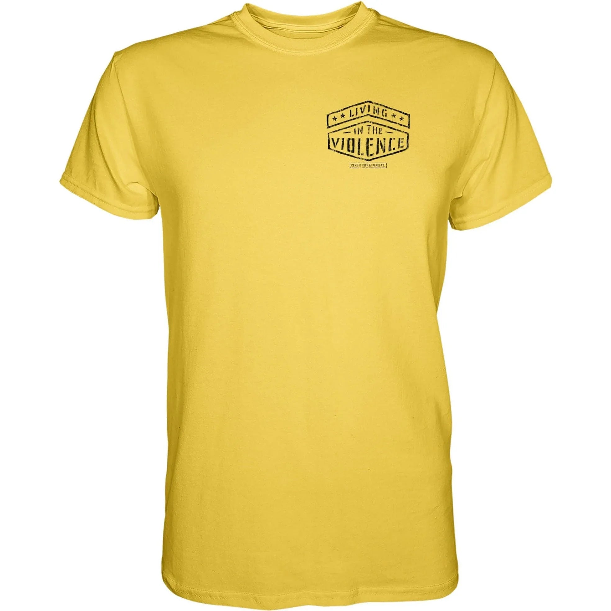 LIVING IN THE VIOLENCE MEN’S T-SHIRT - Combat Iron Apparel Co.
