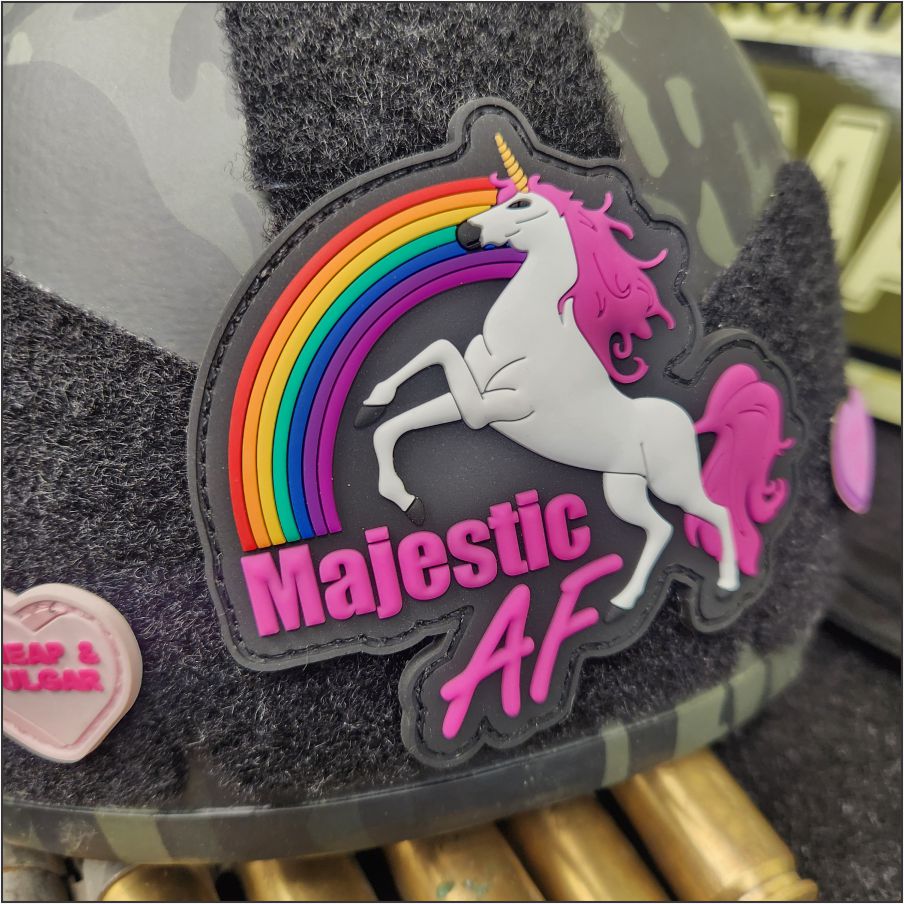 Majestic AF - 3.5 inch PVC Patch - Multiple Colors