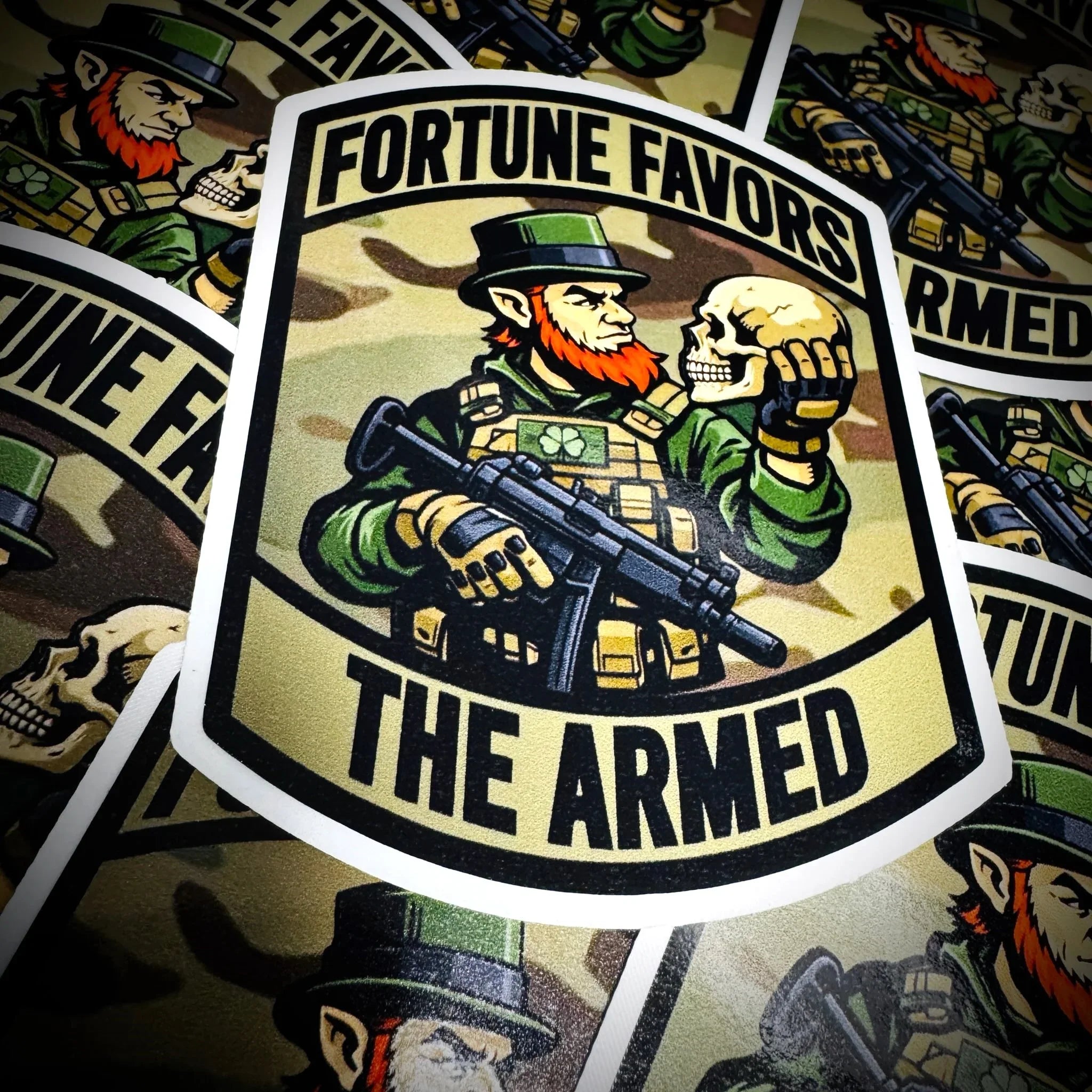 March 2026 POTM - Fortune Favors The Armed - 3.75" - Sticker