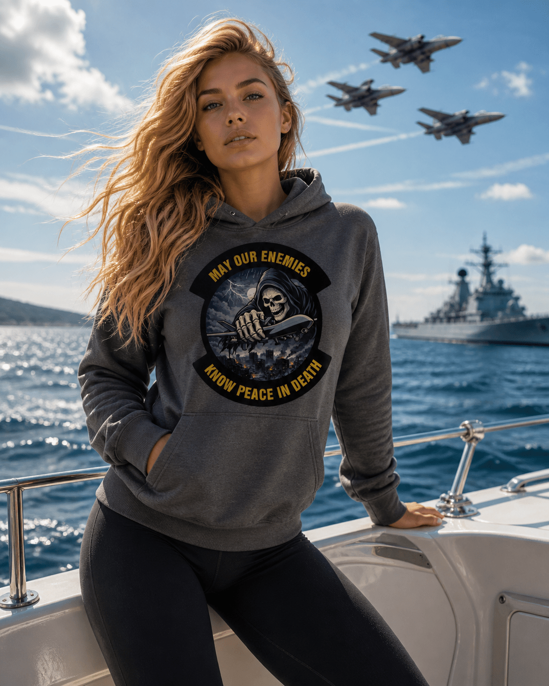 May 2026 POTM - May Our Enemies Know Peace In Death - Unisex hoodie