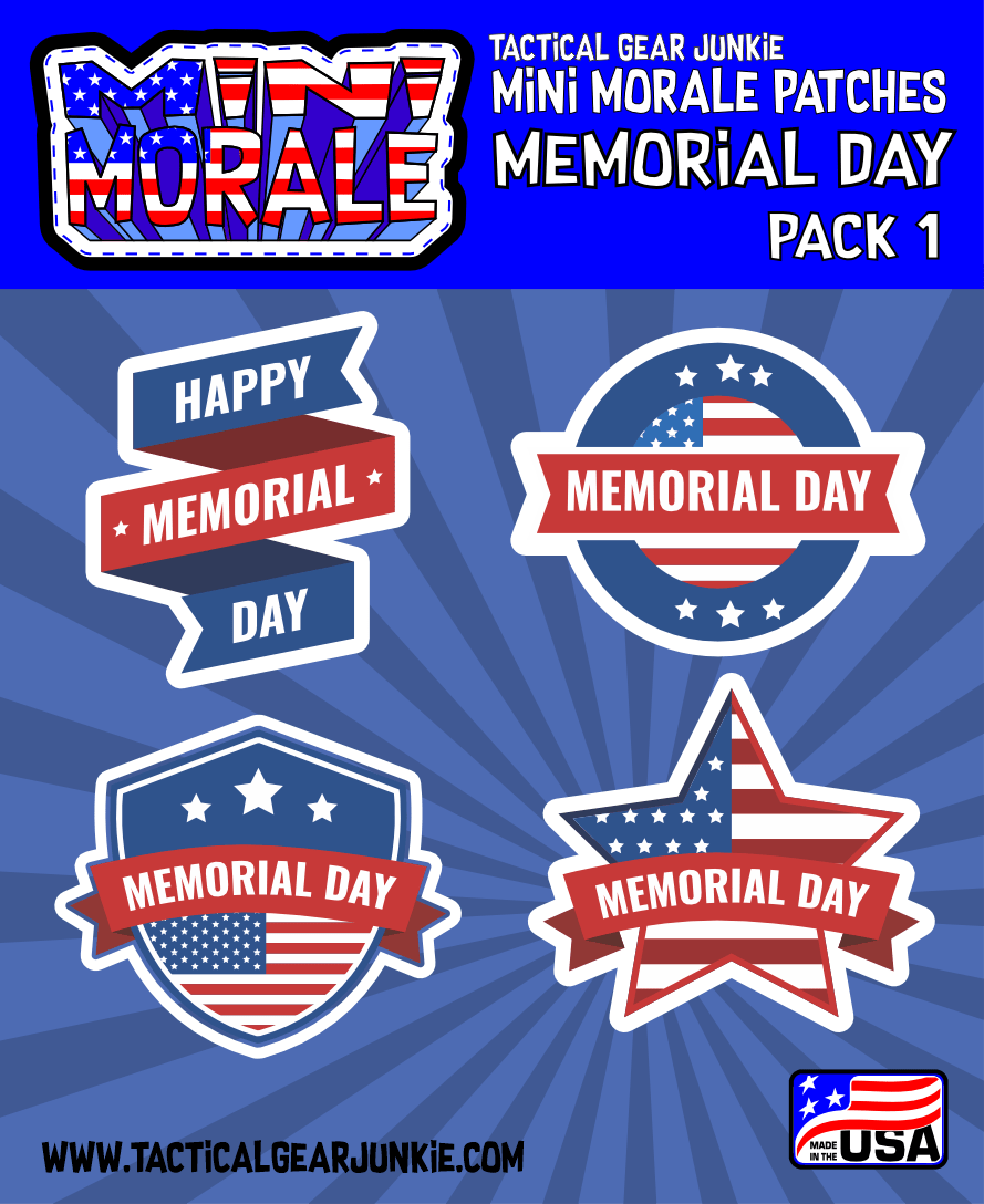 Tactical Gear Junkie Patches Mini Morale - Memorial Day Pack 1