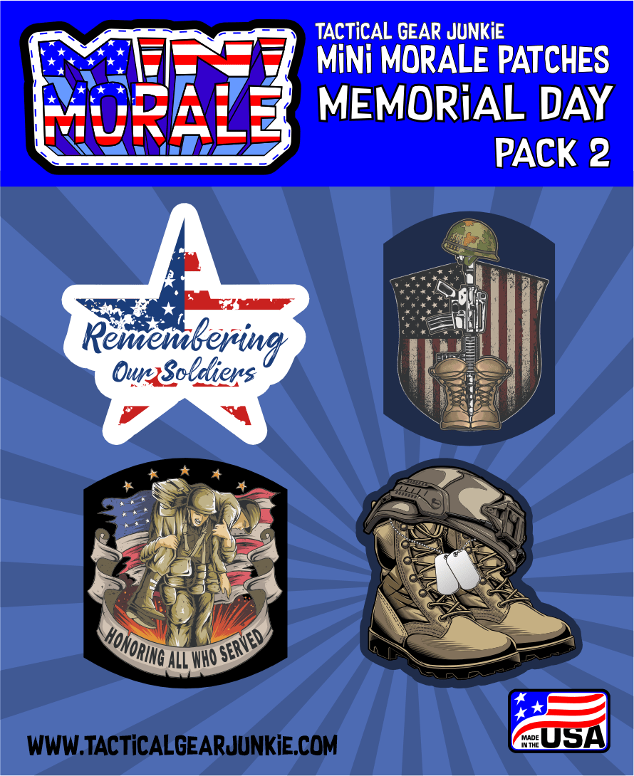 Tactical Gear Junkie Patches Mini Morale - Memorial Day Pack 2