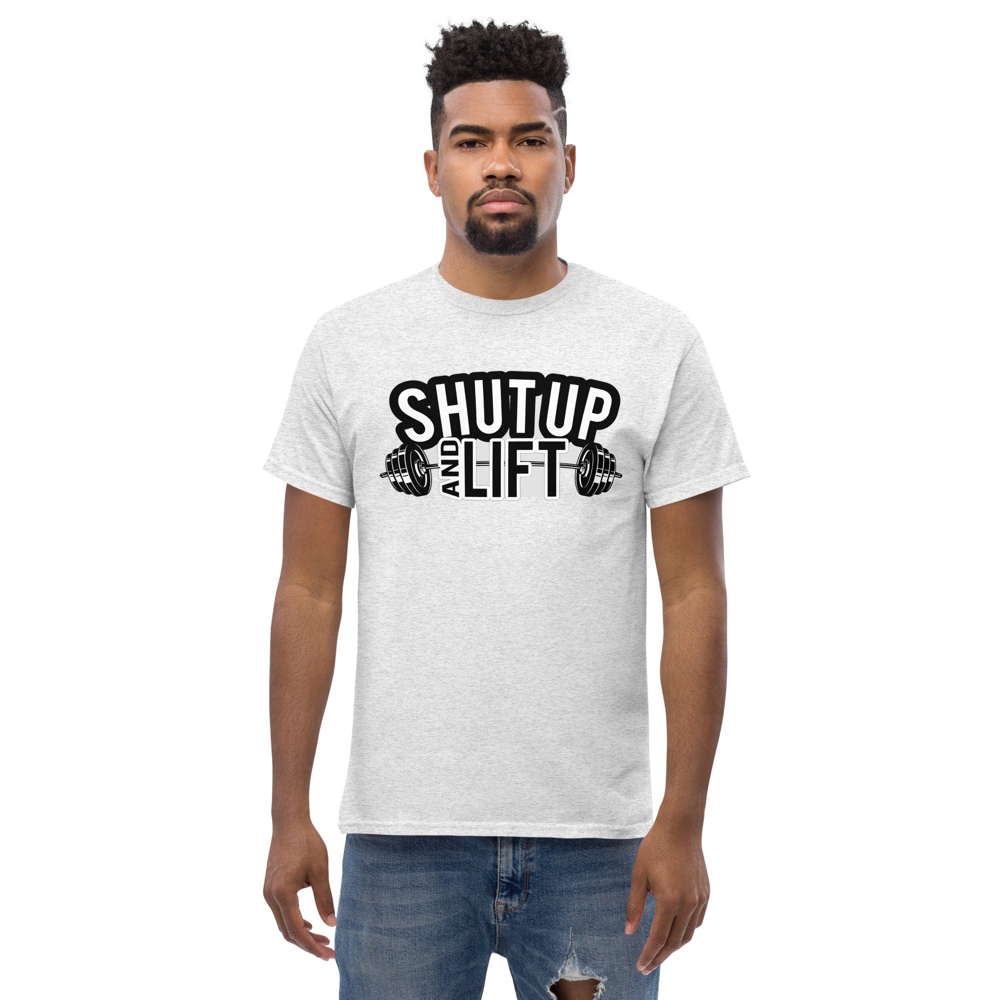 Tactical Gear Junkie Ash / S Shut Up and Lift - Unisex T-shirt