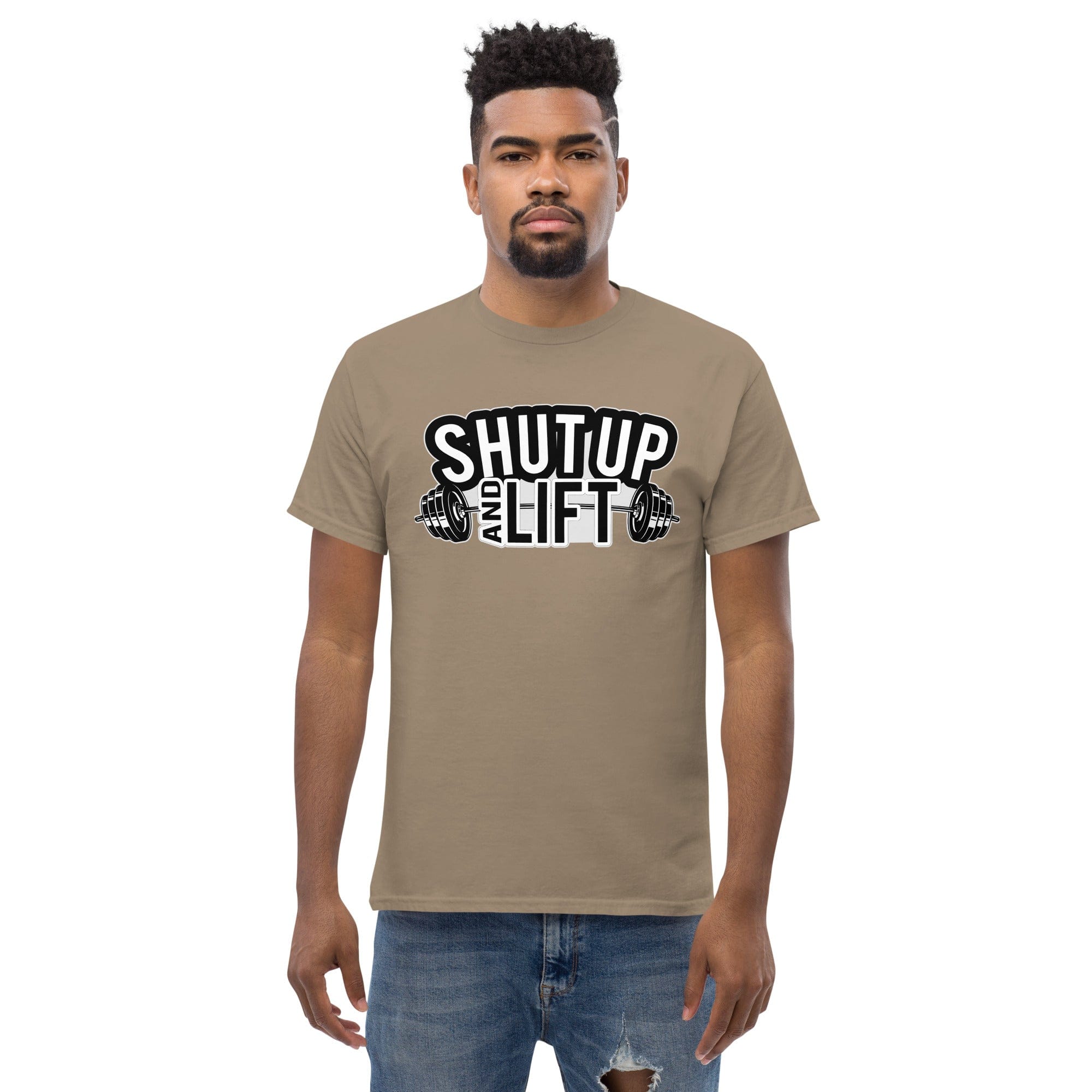 Tactical Gear Junkie Brown Savana / S Shut Up and Lift - Unisex T-shirt