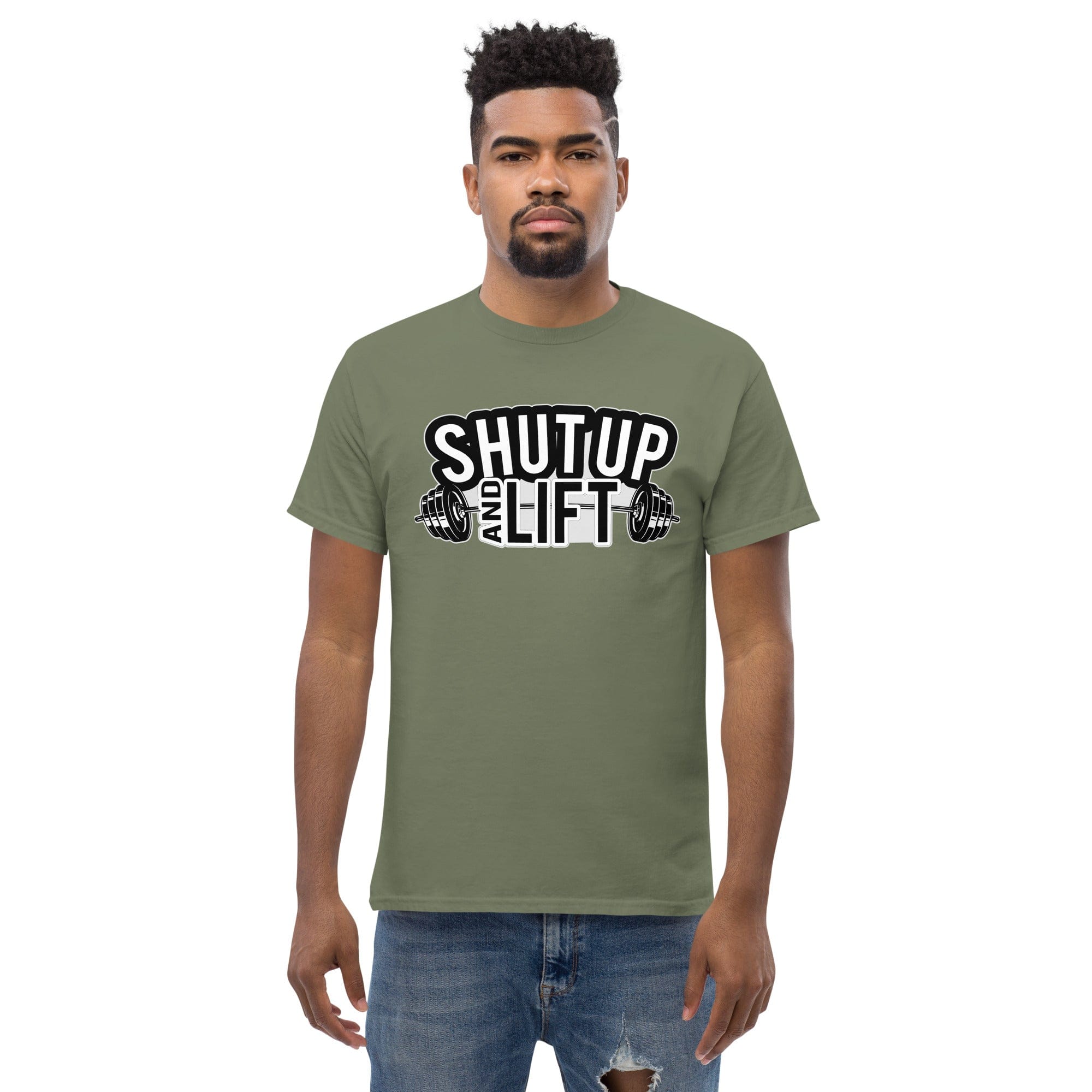 Tactical Gear Junkie Military Green / S Shut Up and Lift - Unisex T-shirt