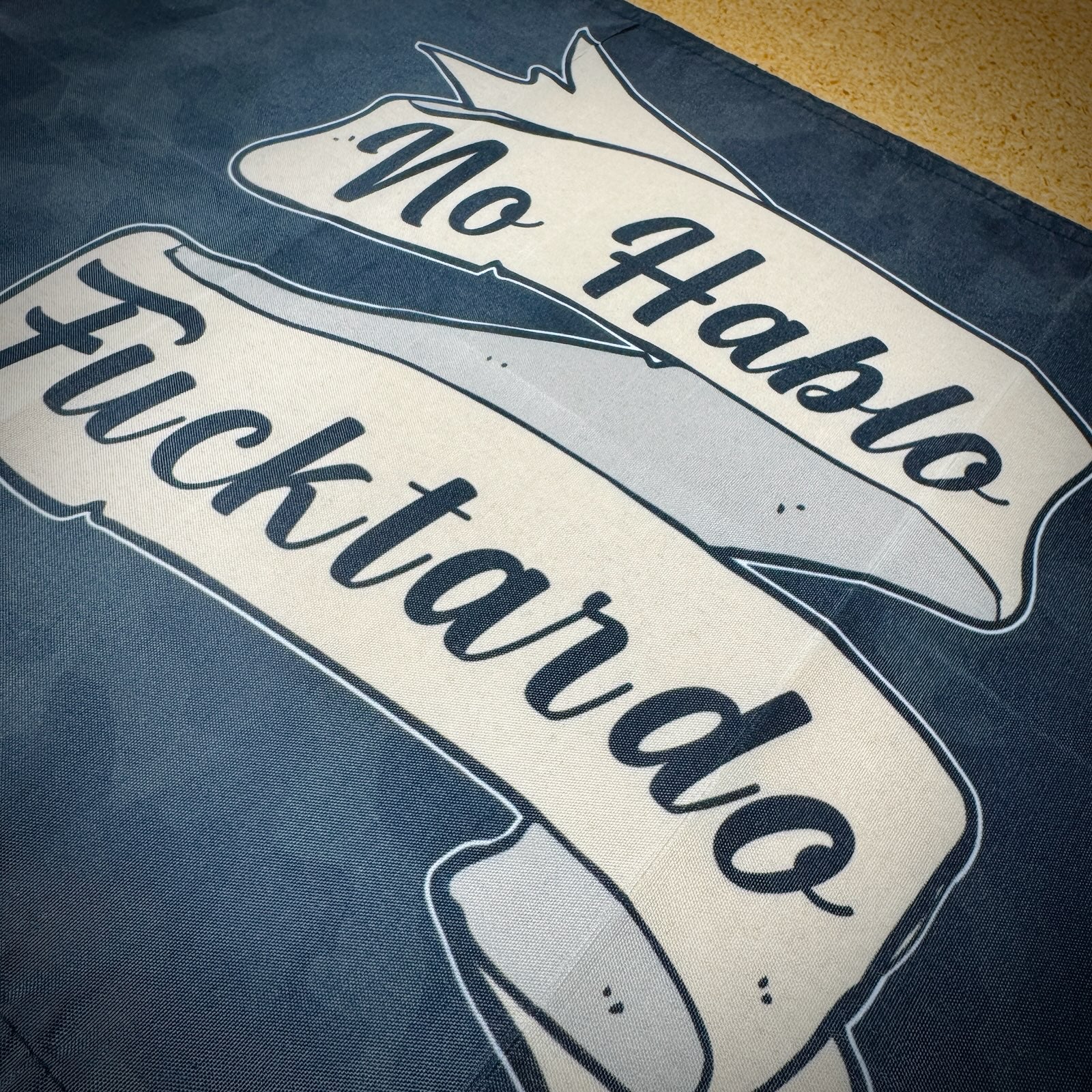 No Hablo Fucktardo - 12"x17.5" - Mini Wall Banner