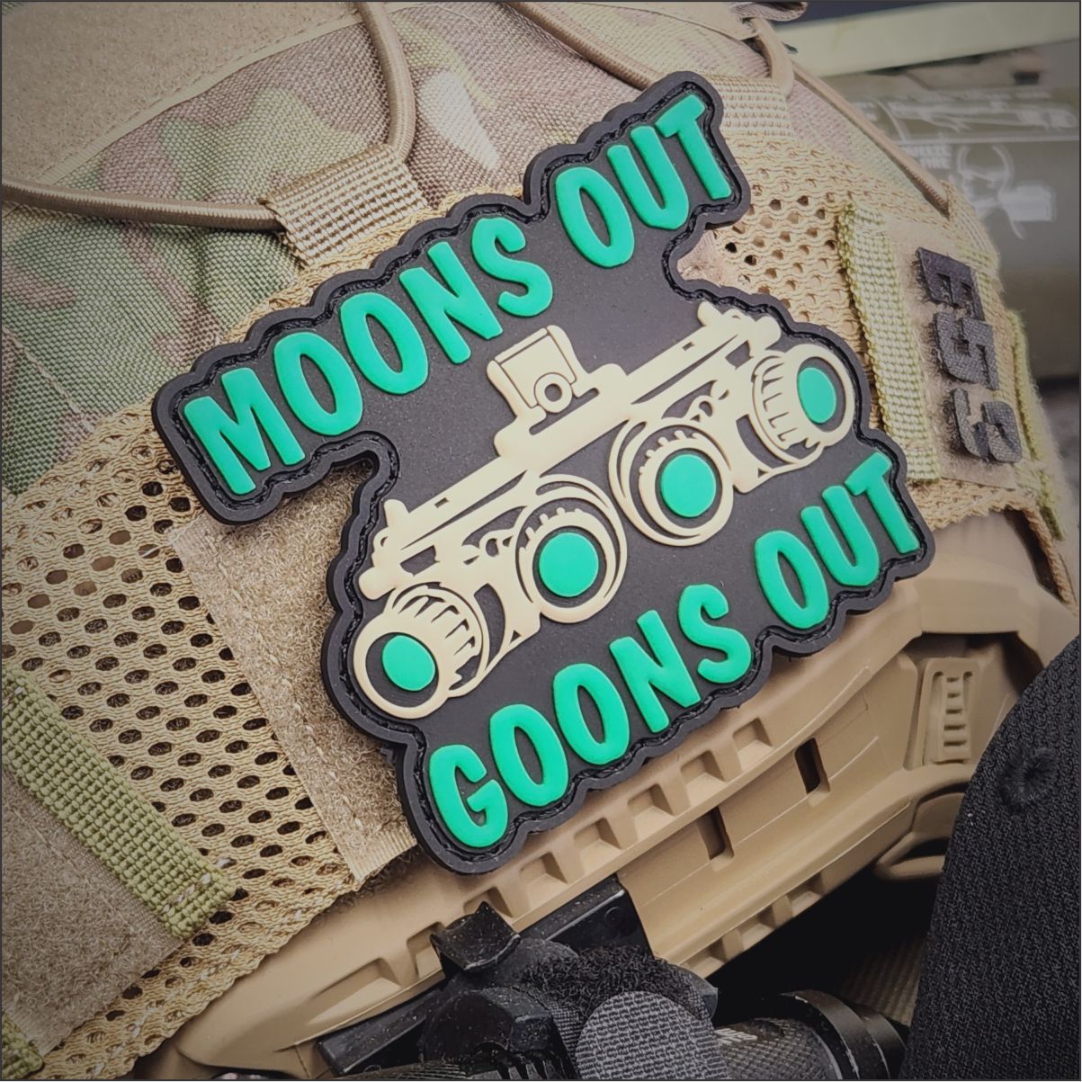 Moons Out Goons Out - Glow in the Dark - PVC Patch