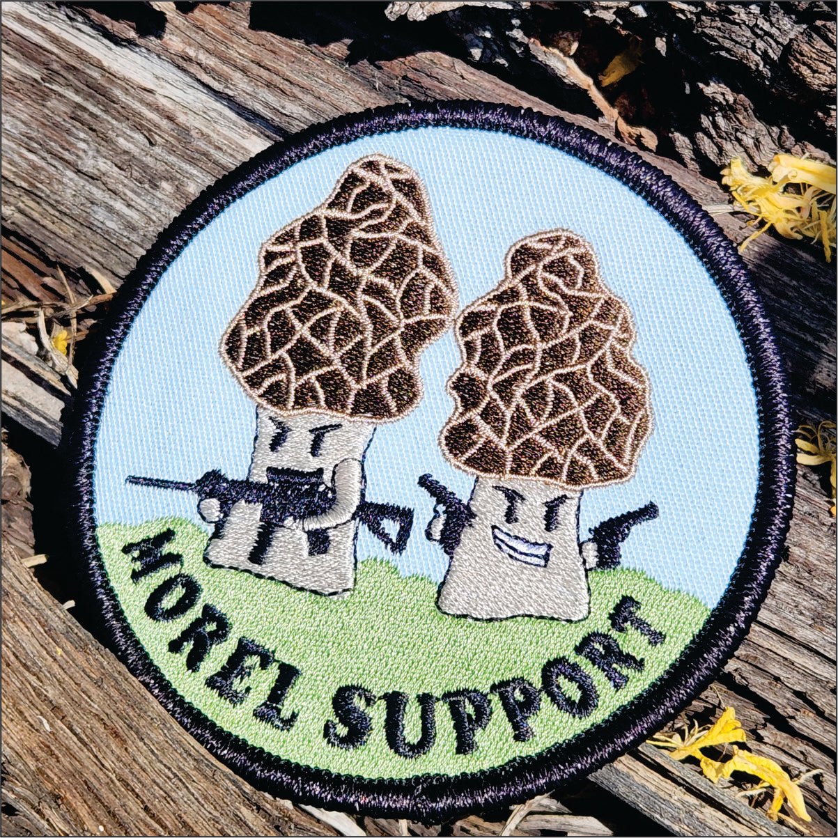 Morel Support - Tactical Mushrooms Collection #1 -  4" Embroidered Patch