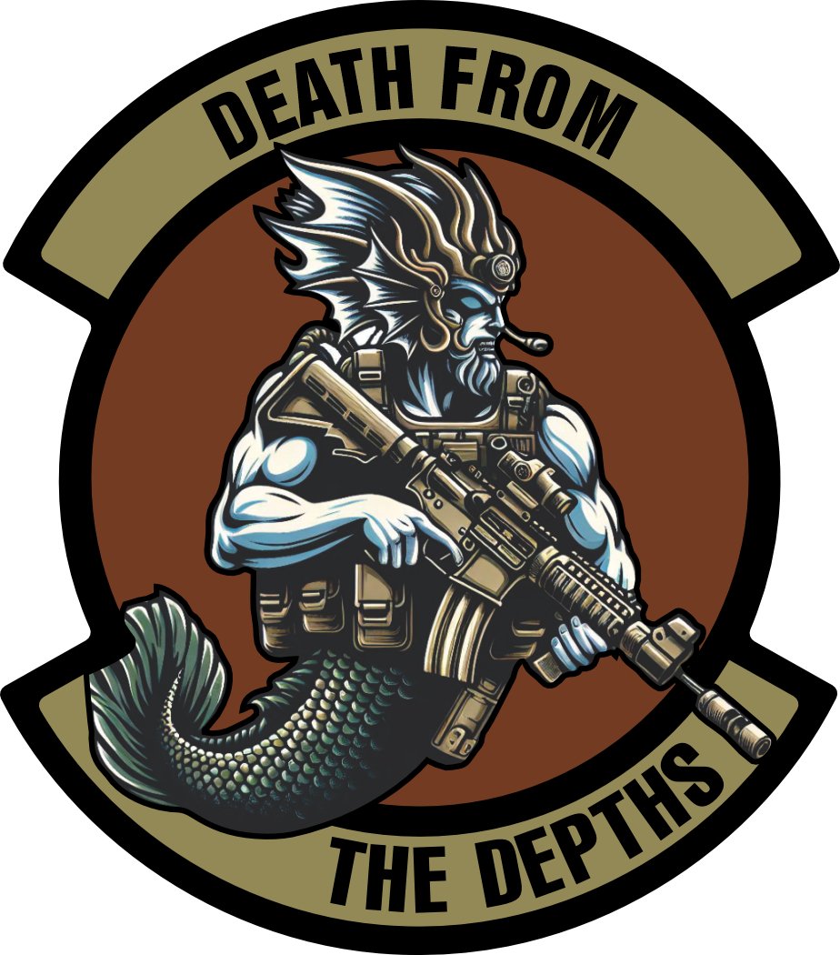 STICKER - August 2024 POTM - Poseidon - "Death from the Depths"  -  3.5" Sticker