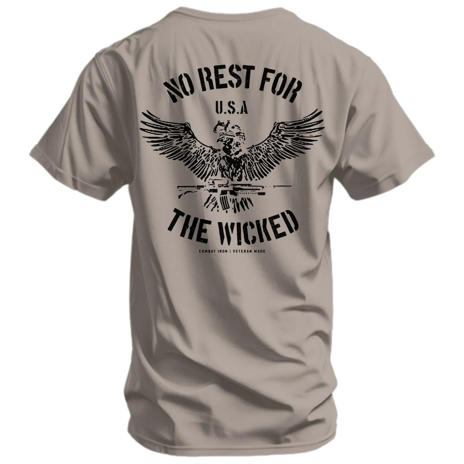 No Rest For The Wicked Men's T-Shirt  - Combat Iron Apparel Co.