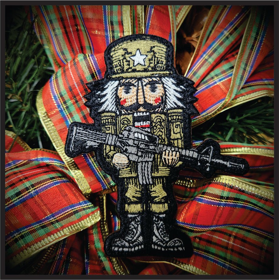 Tactical Nutcracker - 4 inch - Fully Embroidered Patch