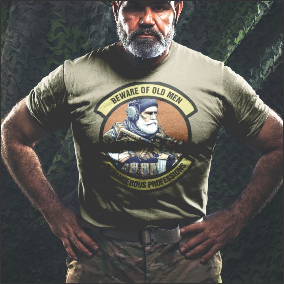 Beware of Old Men - In Dangerous Professions - Unisex t-shirt