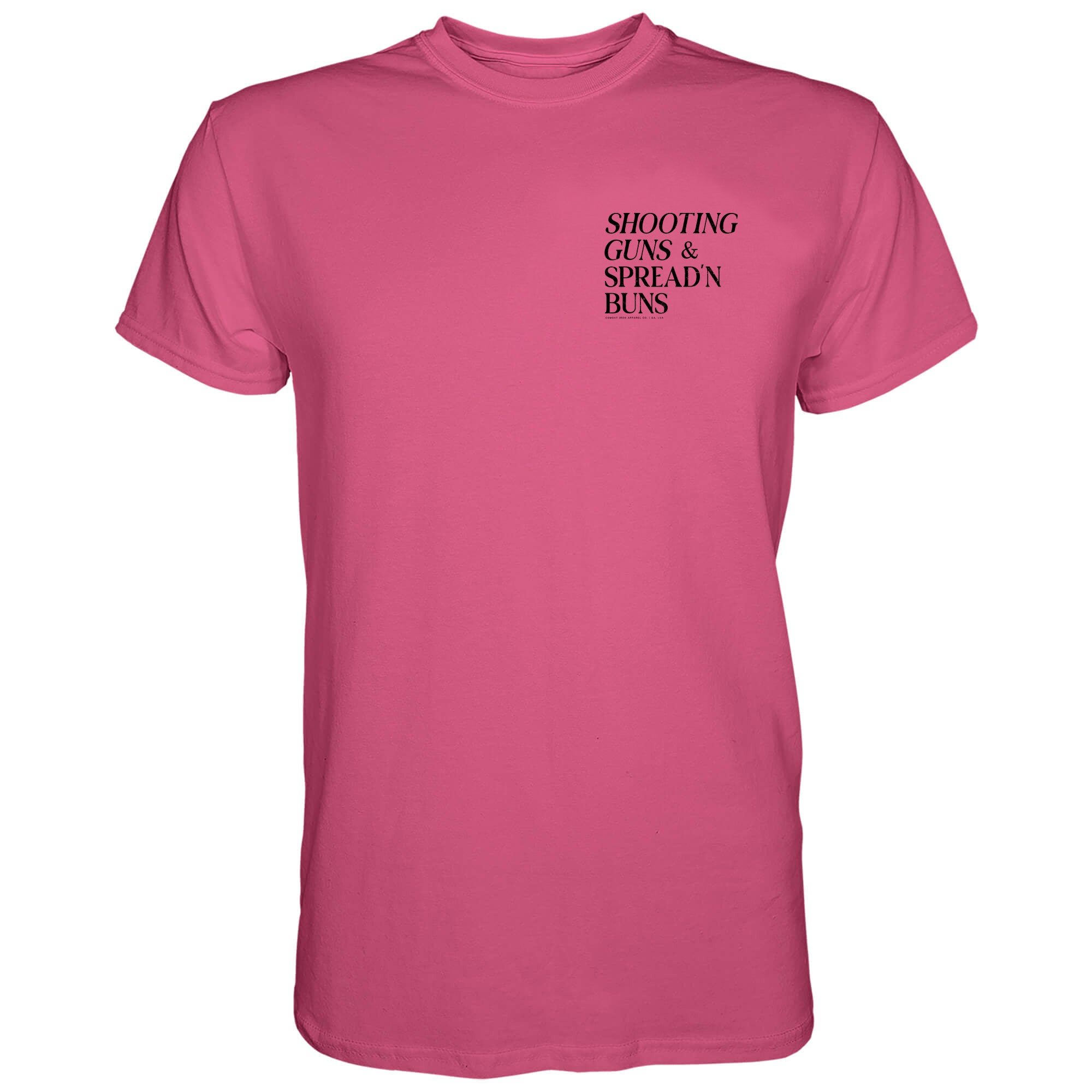 Shooting Guns & Spread'n Buns Men's T-Shirt - Combat Iron Apparel Co.