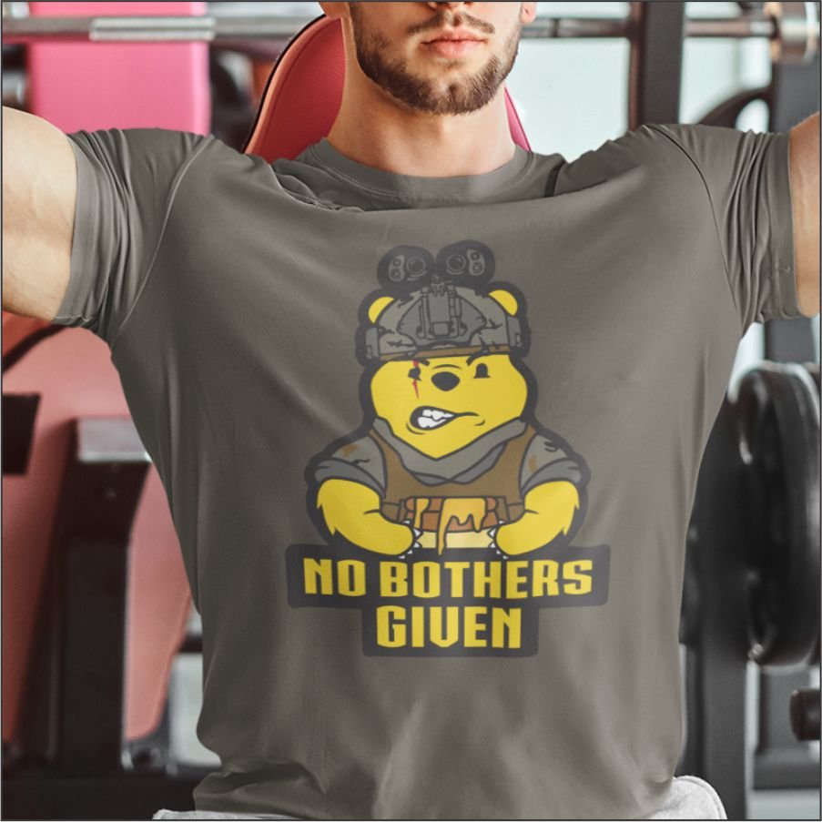 No Bothers Given Tactical Pooh Bear - Embrace the Honey Hunt- Unisex t-shirt