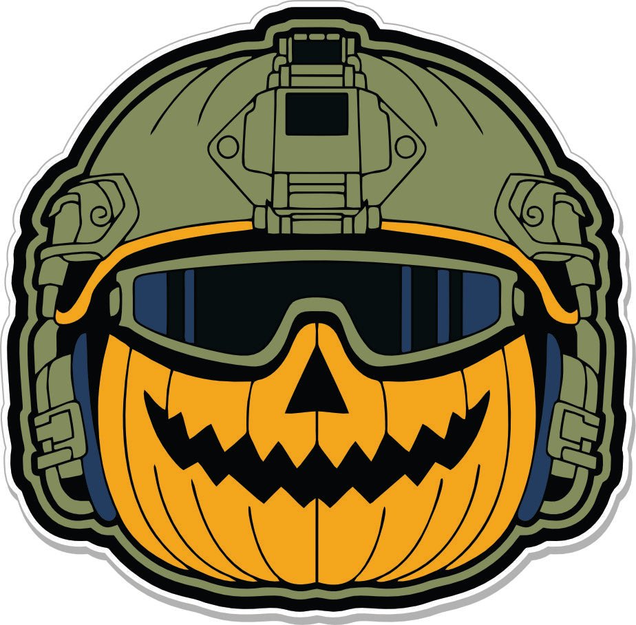 STICKER - Jack - Pumpkin Helmet -  3" Sticker