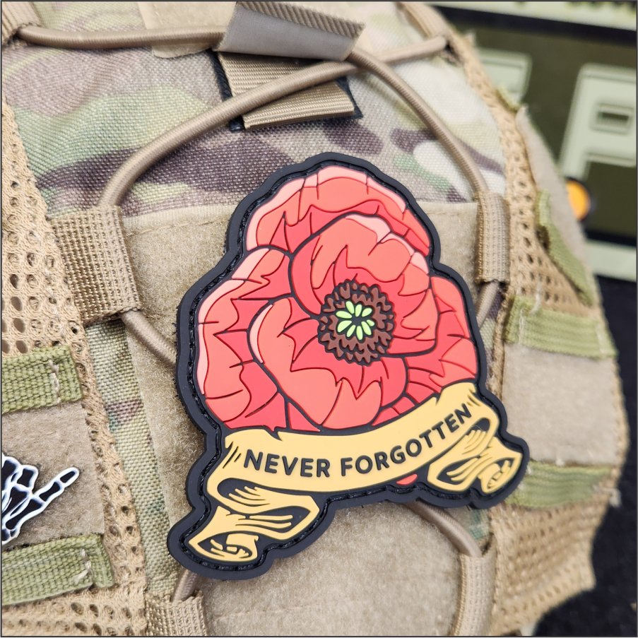 'Never Forgotten' Poppy - May 2023 POTM - 3 Inch PVC Patch