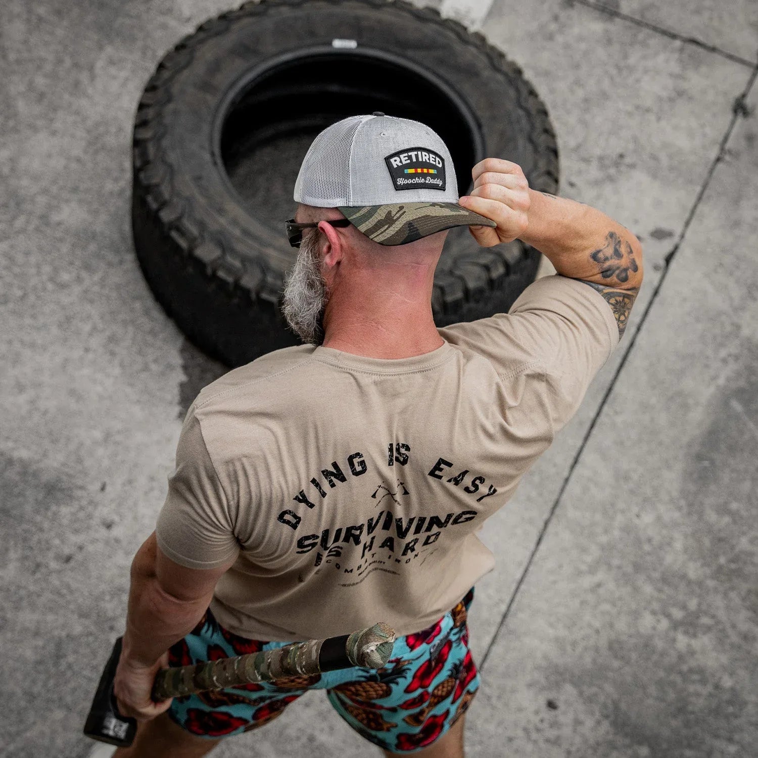 Dying is Easy. Surviving Is Hard Men's T-Shirt - Combat Iron Apparel Co.
