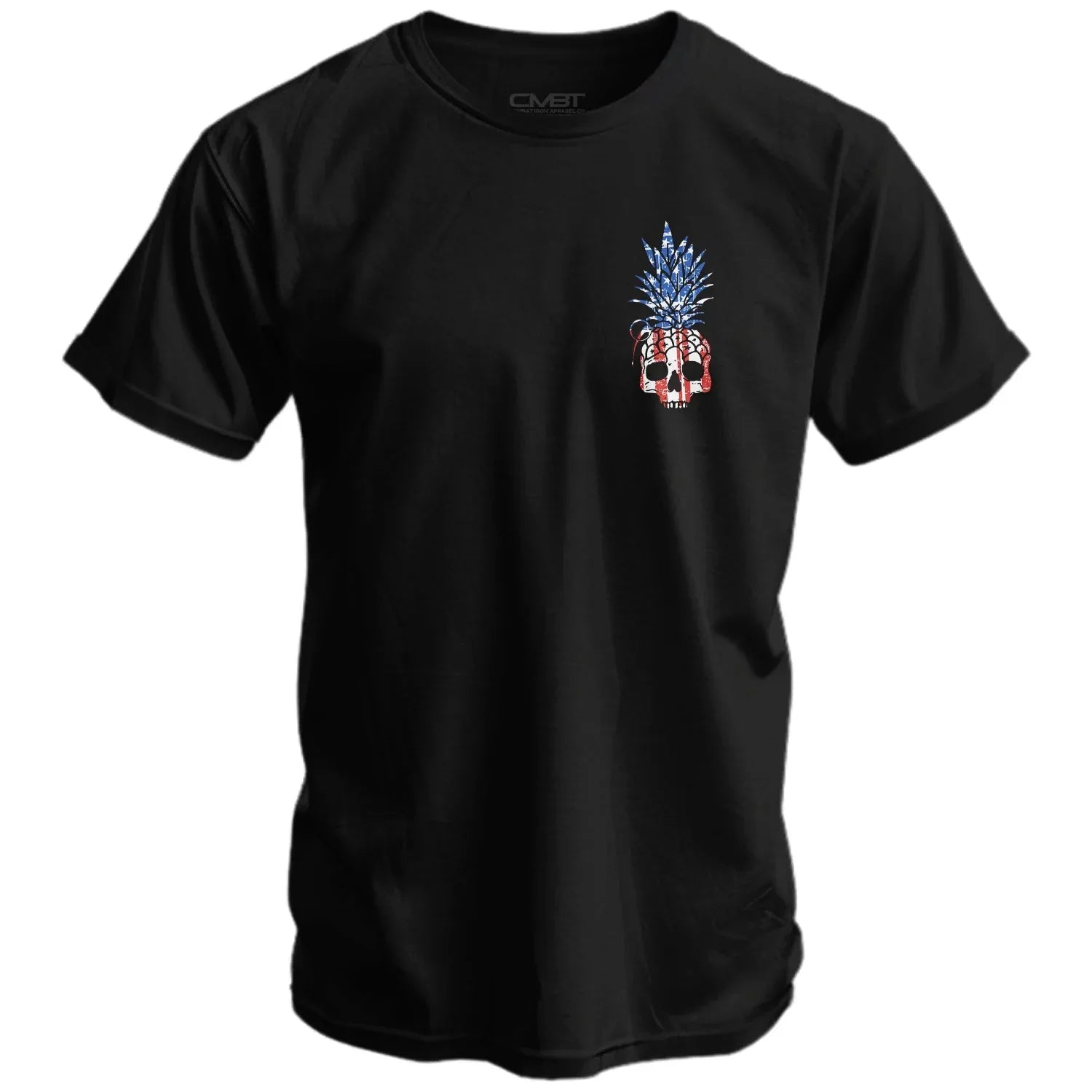 American Flag USA Pineapple Grenade Men's T-Shirt - Combat Iron Apparel Co.
