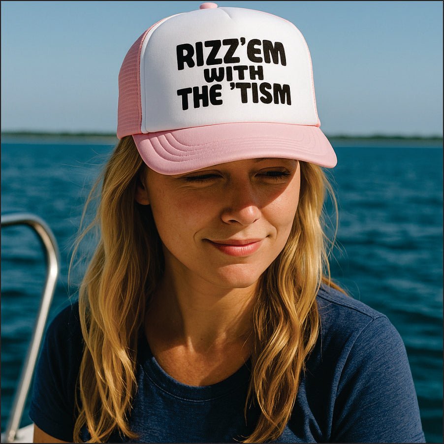 Rizz'Em With The 'Tism - Adjustable foam trucker hat