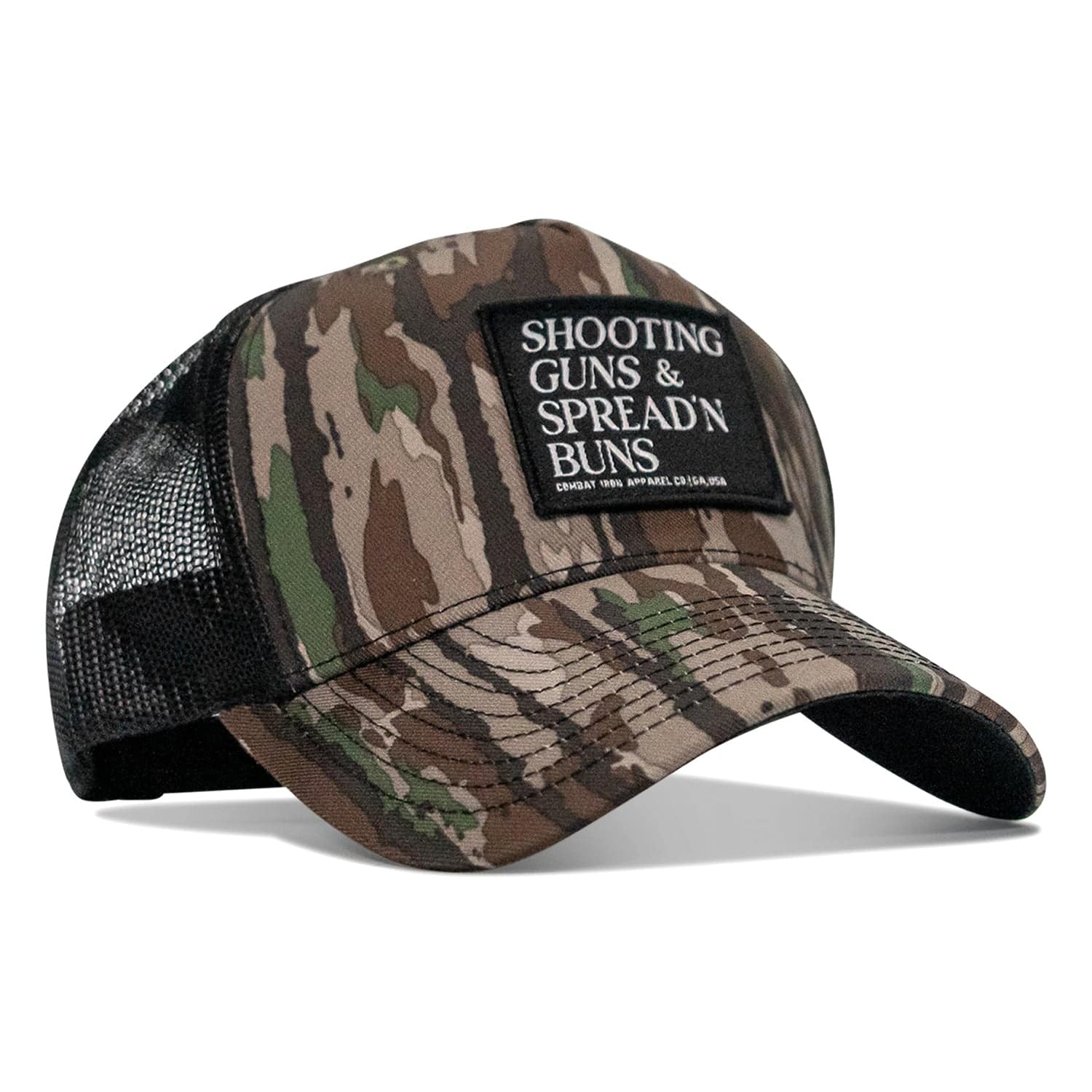 Shooting Guns & Spread'n Buns Patch Snapback Hat - Combat Iron Apparel Co.