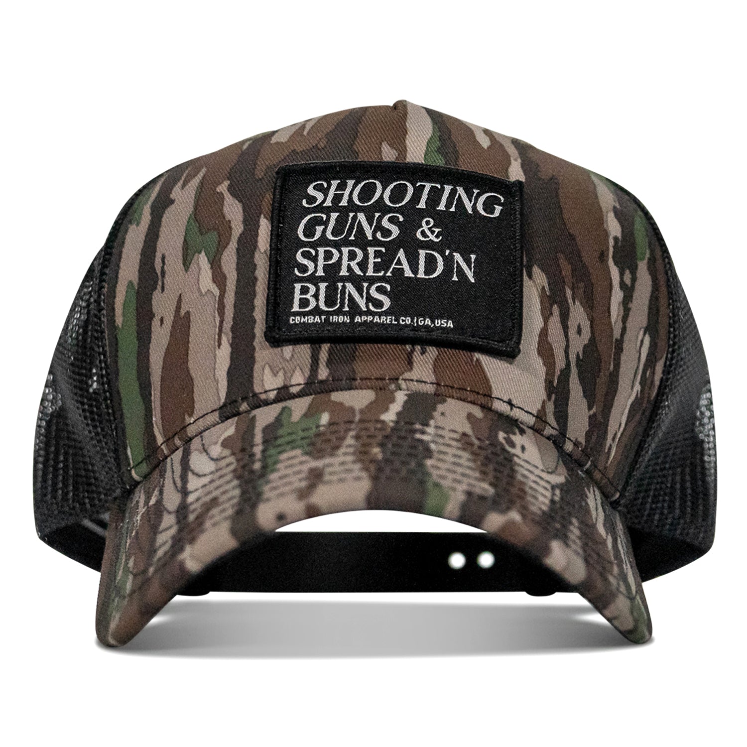 Shooting Guns & Spread'n Buns Patch Snapback Hat - Combat Iron Apparel Co.
