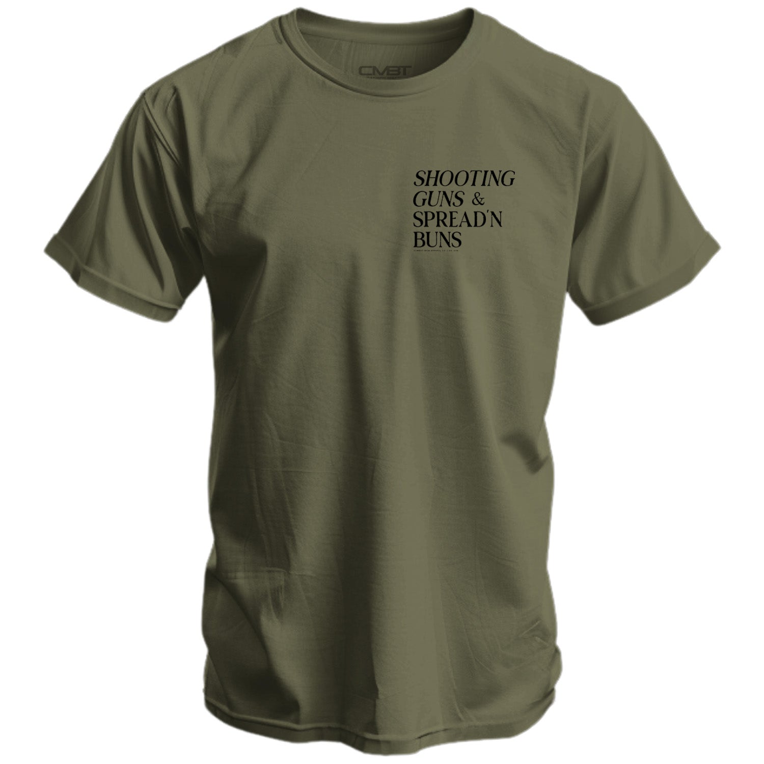 Shooting Guns & Spread'n Buns Men's T-Shirt - Combat Iron Apparel Co.