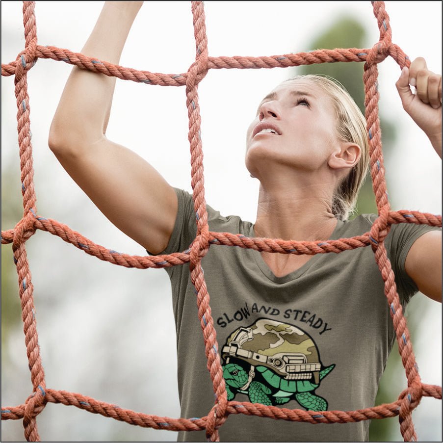 Tommy the Tactical Tortoise - Slow and Steady - Unisex t-shirt