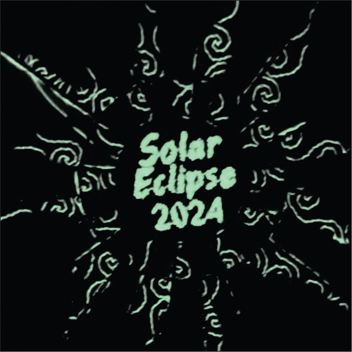 Solar Eclipse 2024 -  4" Embroidered Patch - Limited Time Only