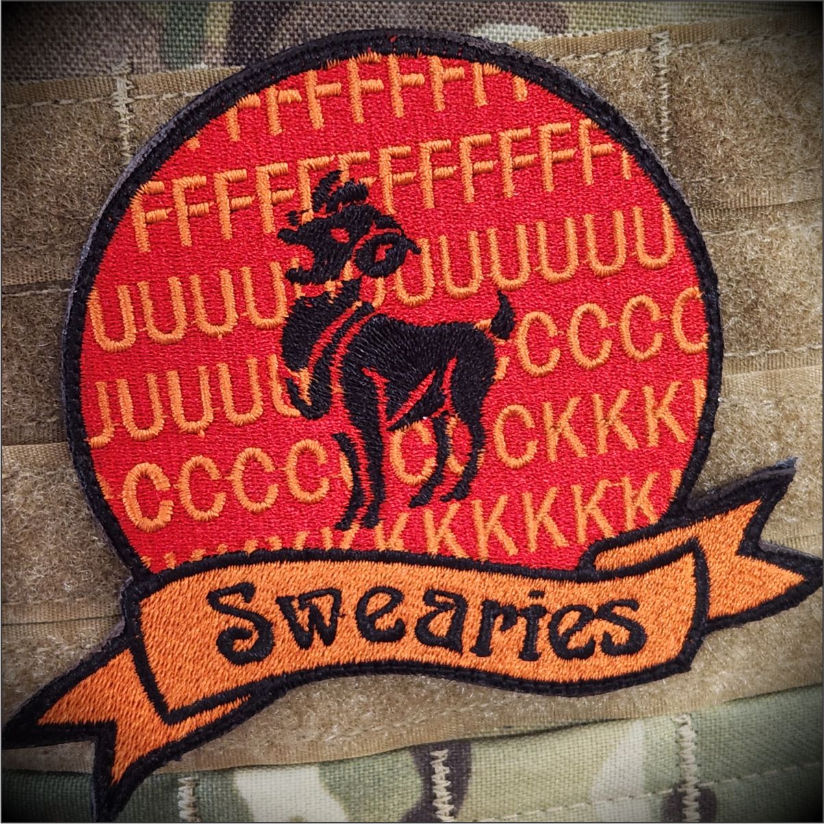 'Swearies' - Aries - 4.5" Patch Astrological Funny Parody Patch Ram