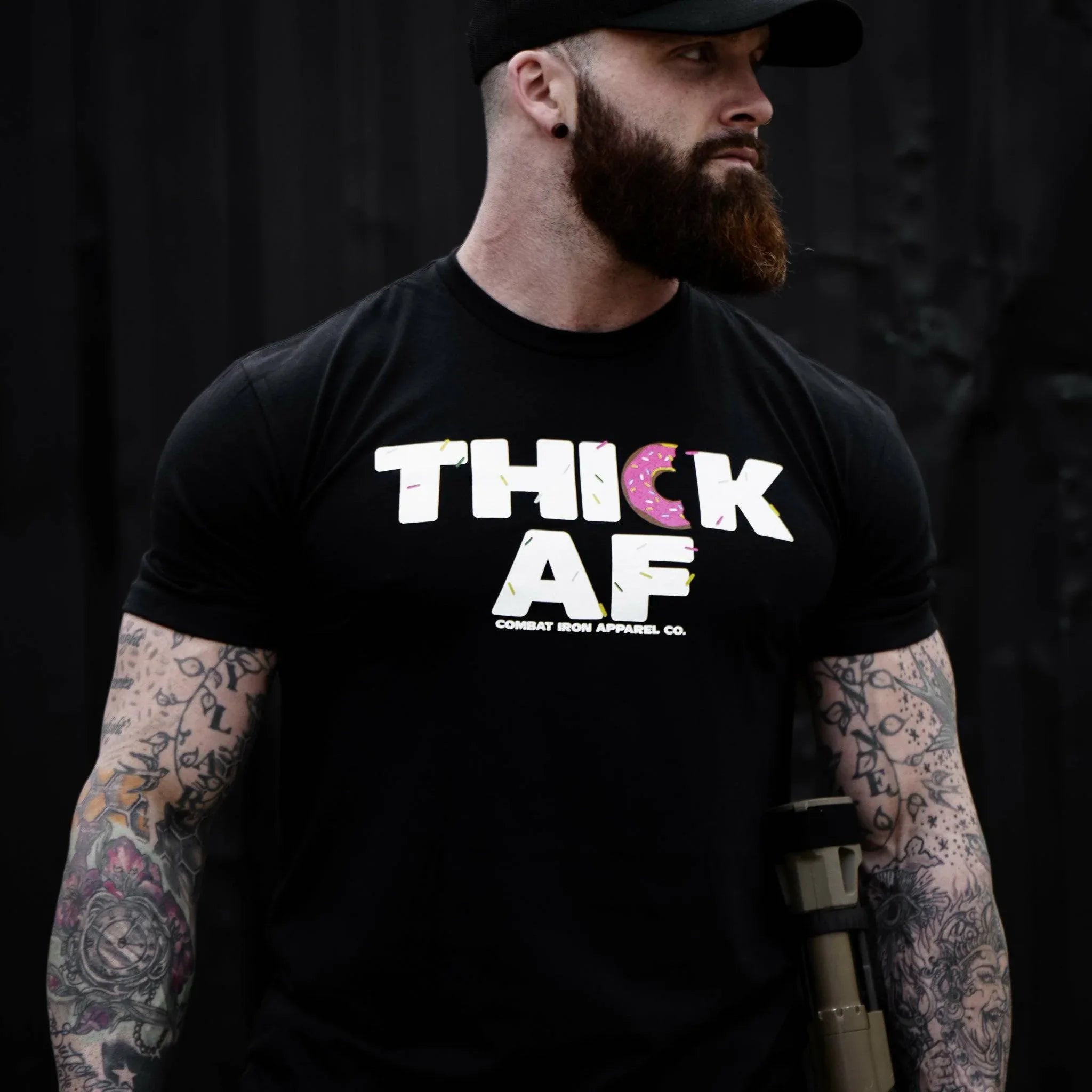 Thick Af Donut Edition Men's T-Shirt - Combat Iron Apparel Co.
