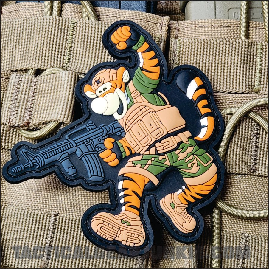 Combat Ready - Tactical Tigger  - Tactical Pooh Squad - 4" PVC Patch