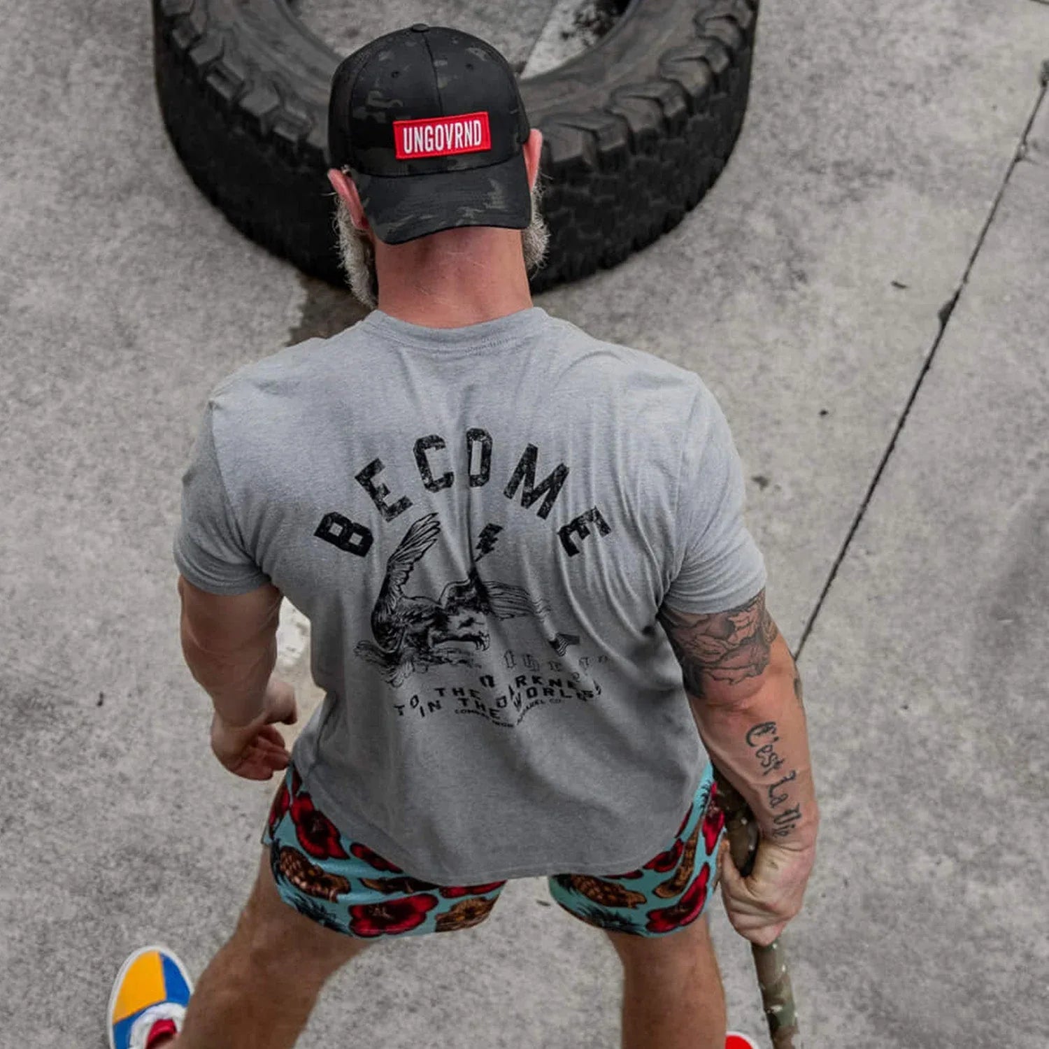 Ungovrnd Red Patch Snapback Hat - Combat Iron Apparel Co.