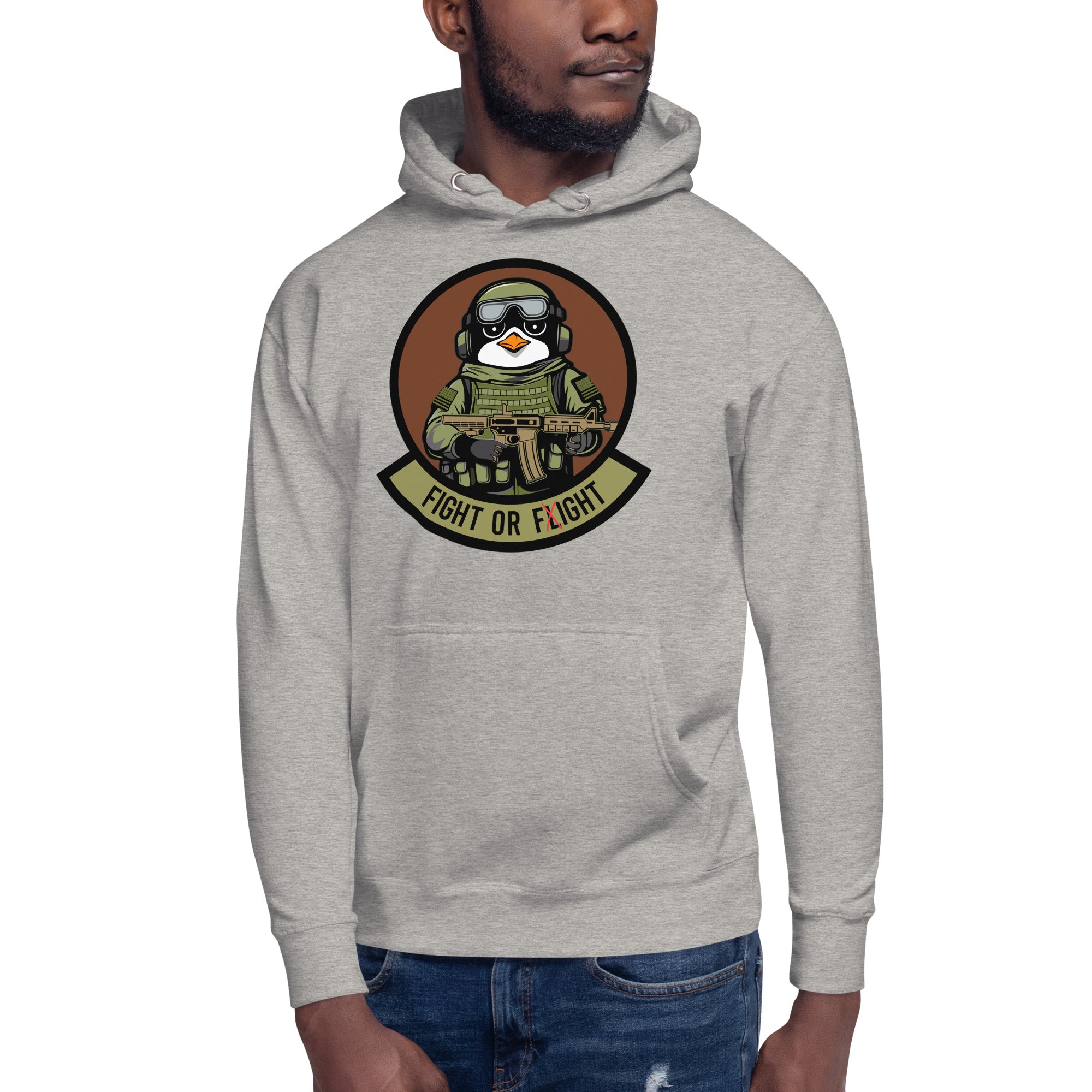 January 2024 POTM - Tactical Penguin Fight or Fight- Unisex Hoodie