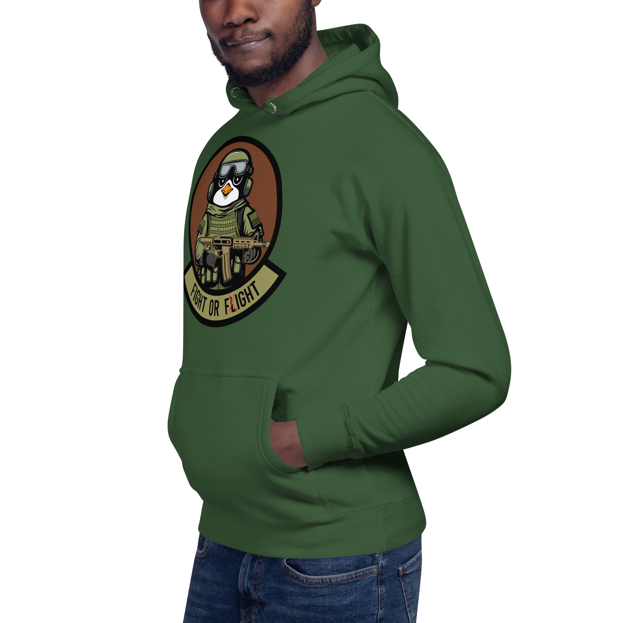 January 2024 POTM - Tactical Penguin Fight or Fight- Unisex Hoodie