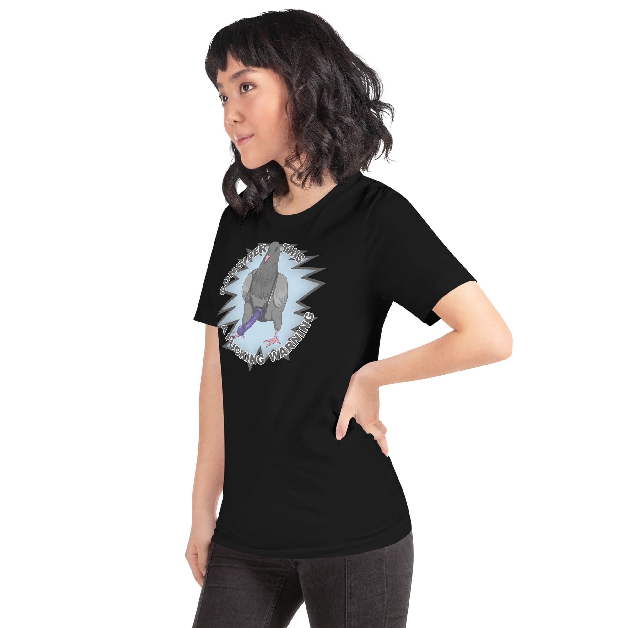 Tactical Gear Junkie Consider this a warning pigeon Unisex t-shirt