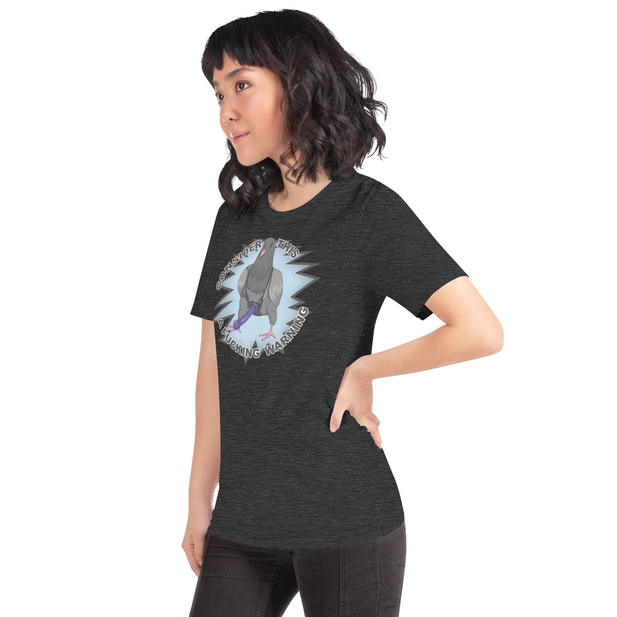Tactical Gear Junkie Consider this a warning pigeon Unisex t-shirt
