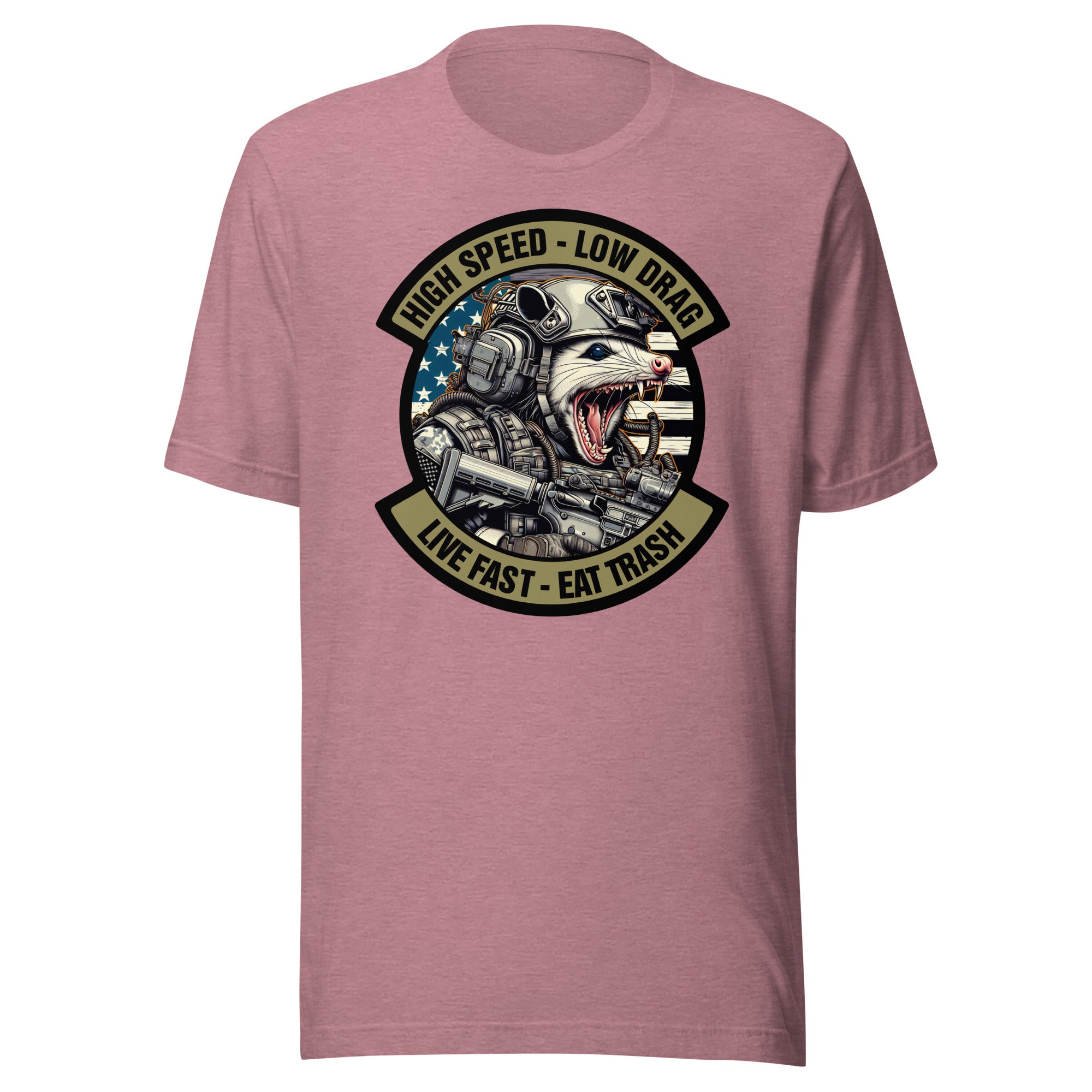 Tactical Possum Street Cat - High Speed - Low Drag - Live Fast - Eat Trash - Unisex - t-shirt