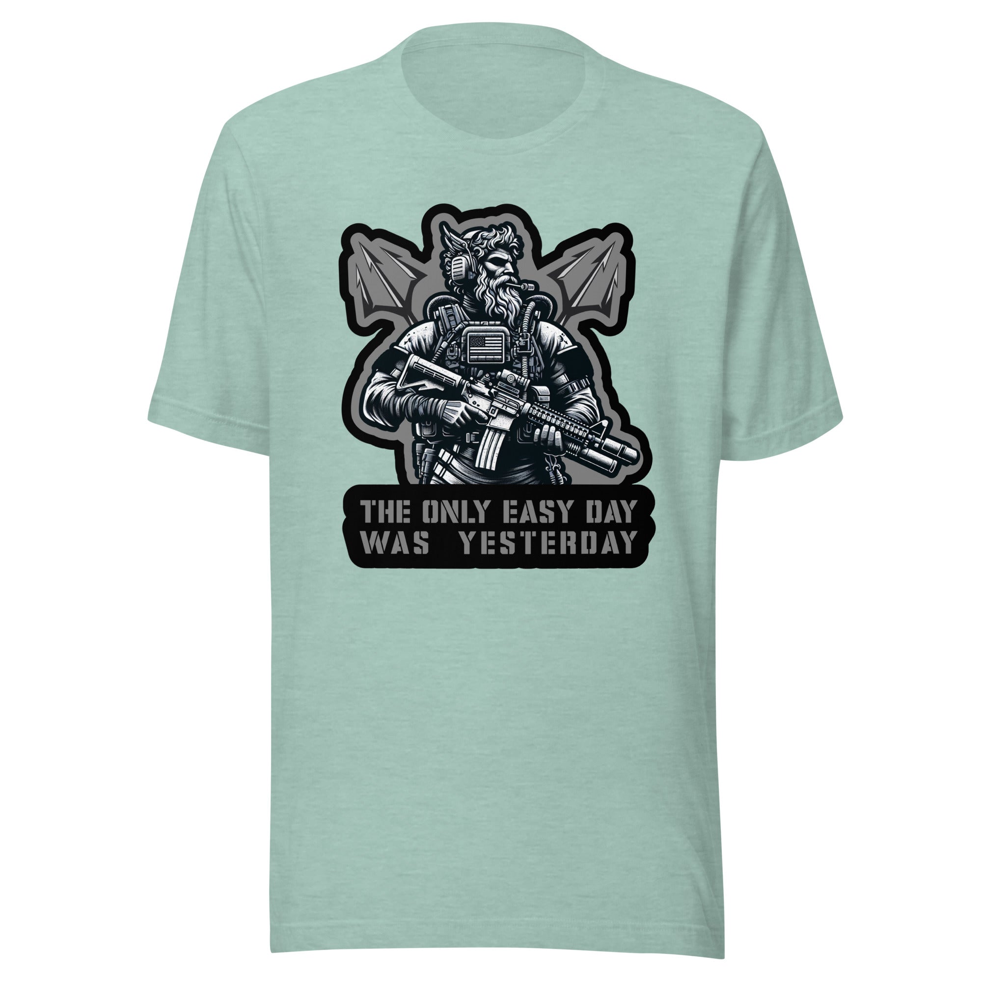 Tactical Navy Seal Triton - The Only Easy Day Was Yesterday - Unisex t-shirt Poseidon