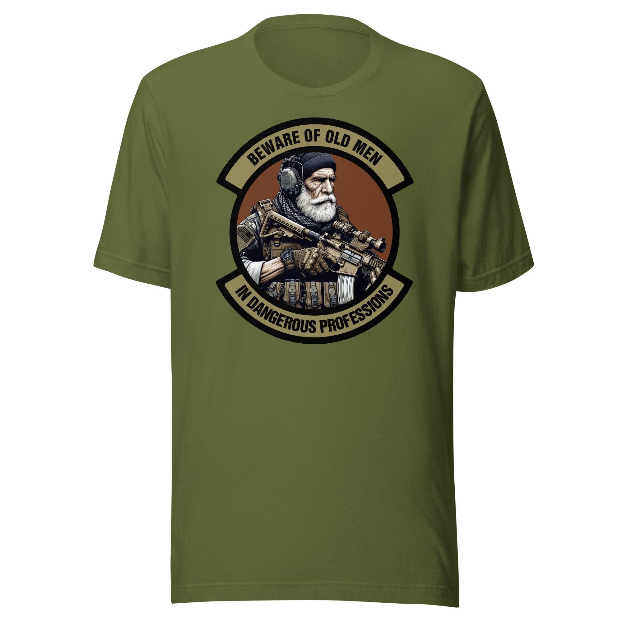 Beware of Old Men - In Dangerous Professions - Unisex t-shirt