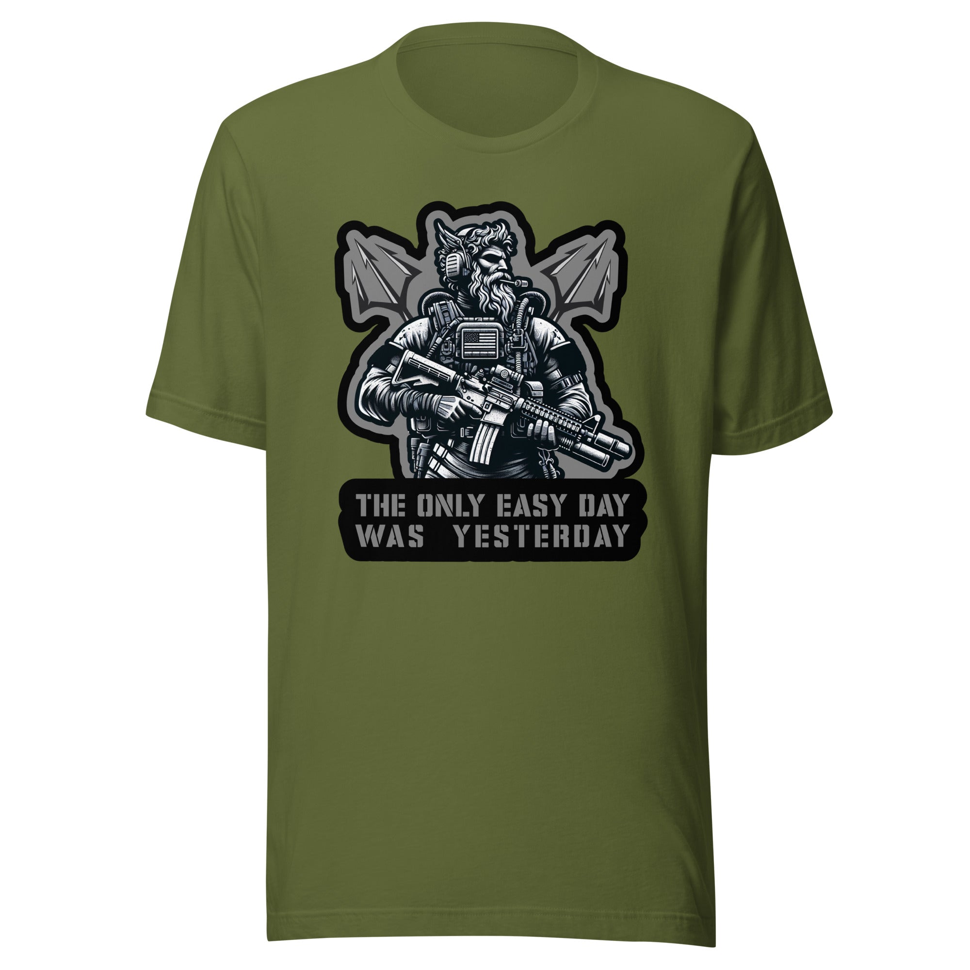 Tactical Navy Seal Triton - The Only Easy Day Was Yesterday - Unisex t-shirt Poseidon