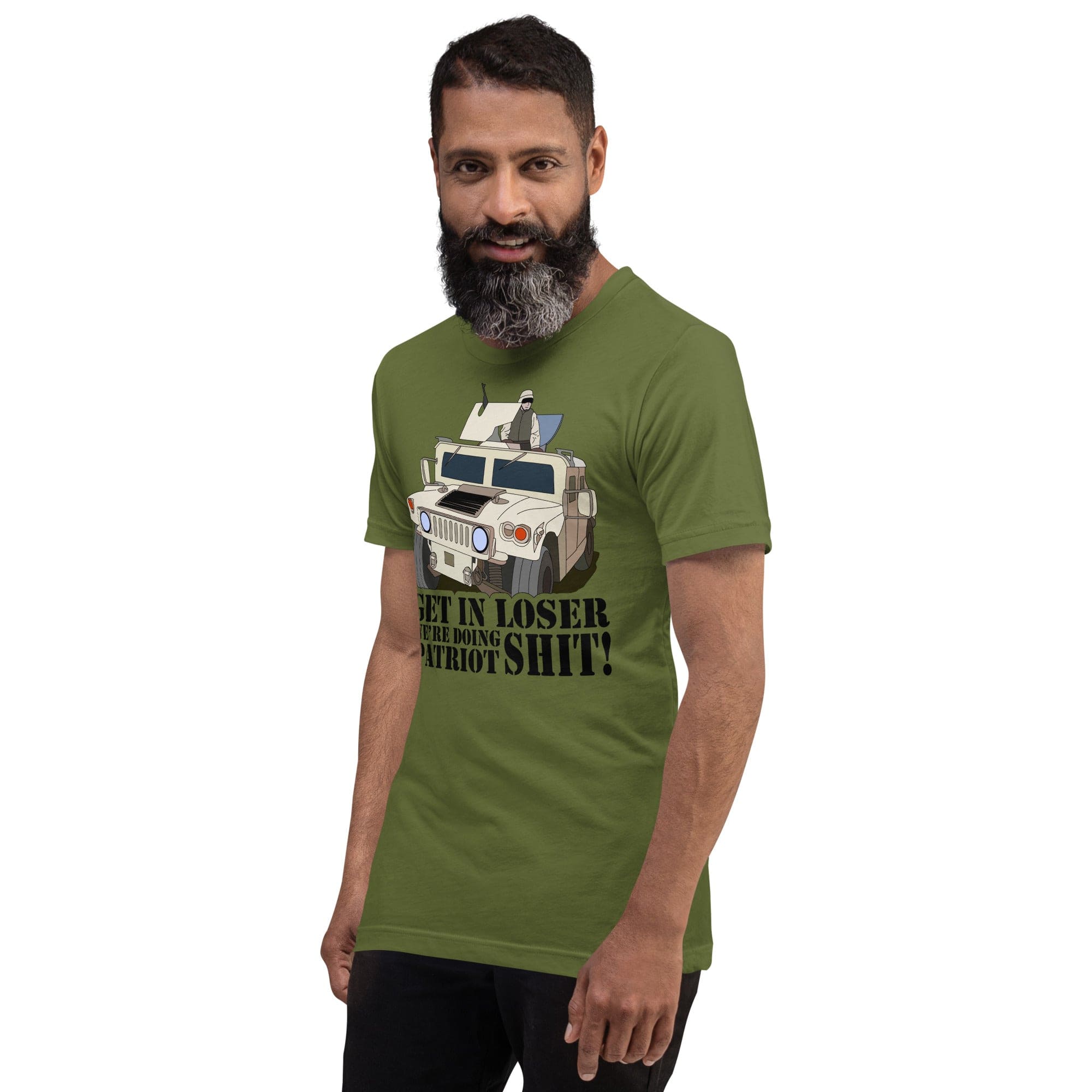 Tactical Gear Junkie Get in loser we're doing patriot shit Unisex t-shirt
