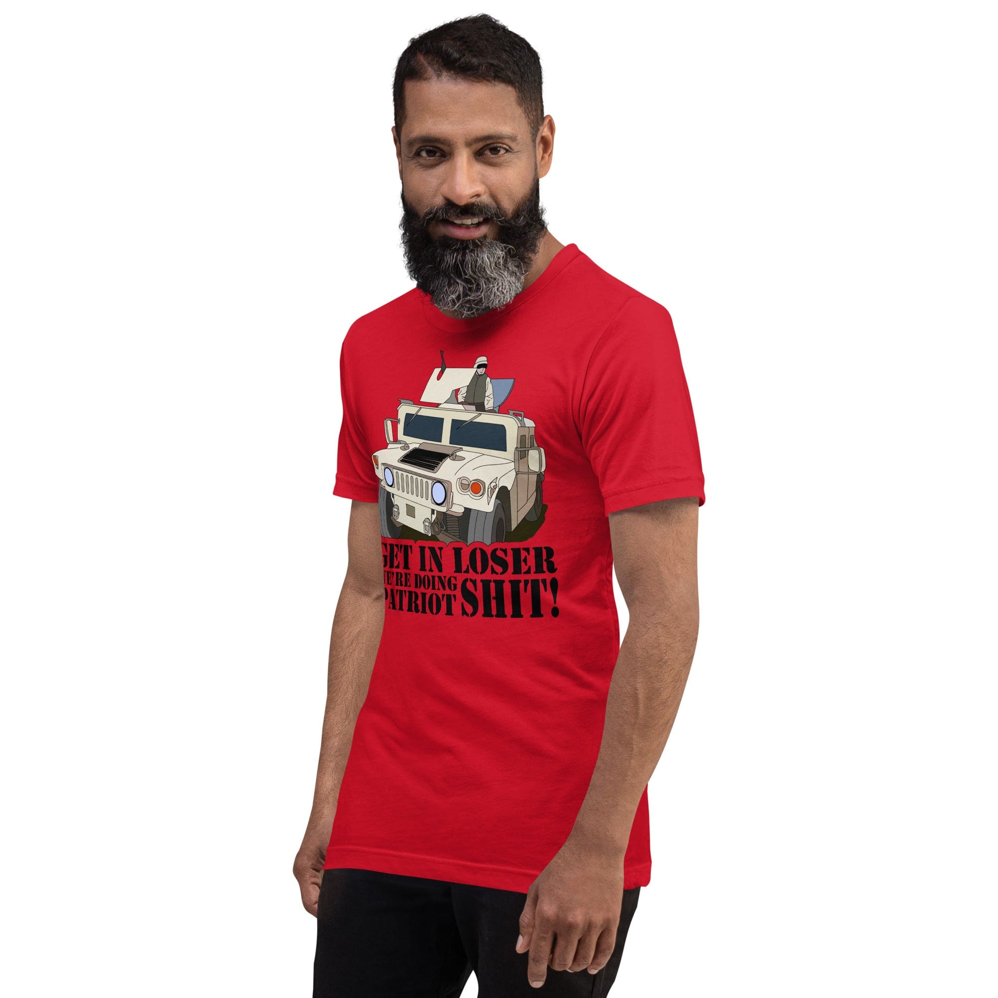 Tactical Gear Junkie Get in loser we're doing patriot shit Unisex t-shirt