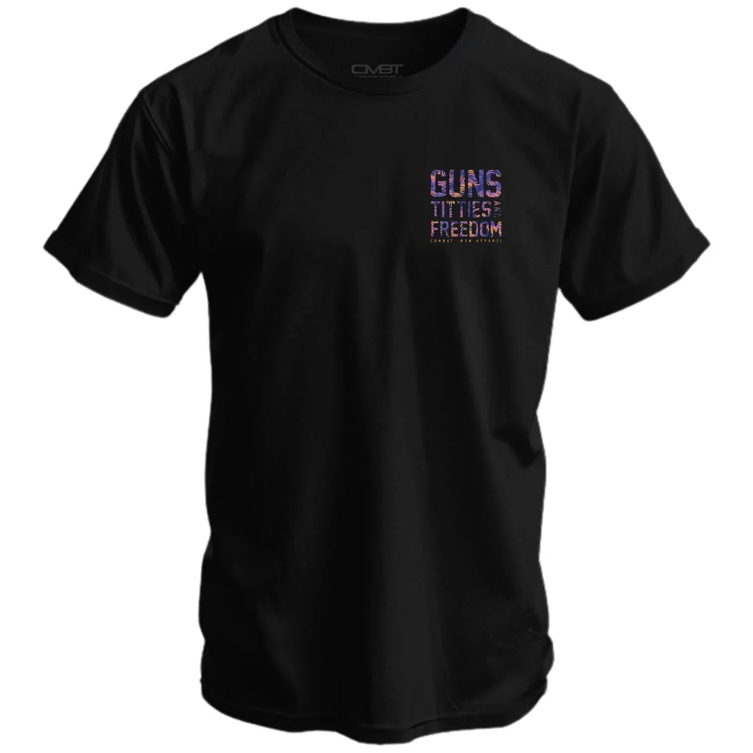 Guns, Titties And Freedom Men's T-Shirt - Combat Iron Apparel Co.