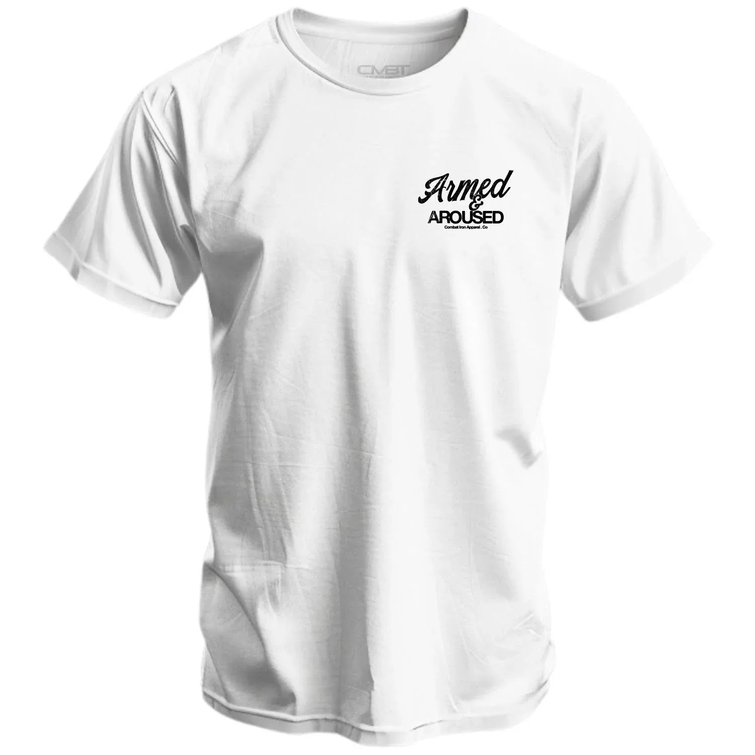 Armed and Aroused  Men's T-Shirt - Combat Iron Apparel Co.