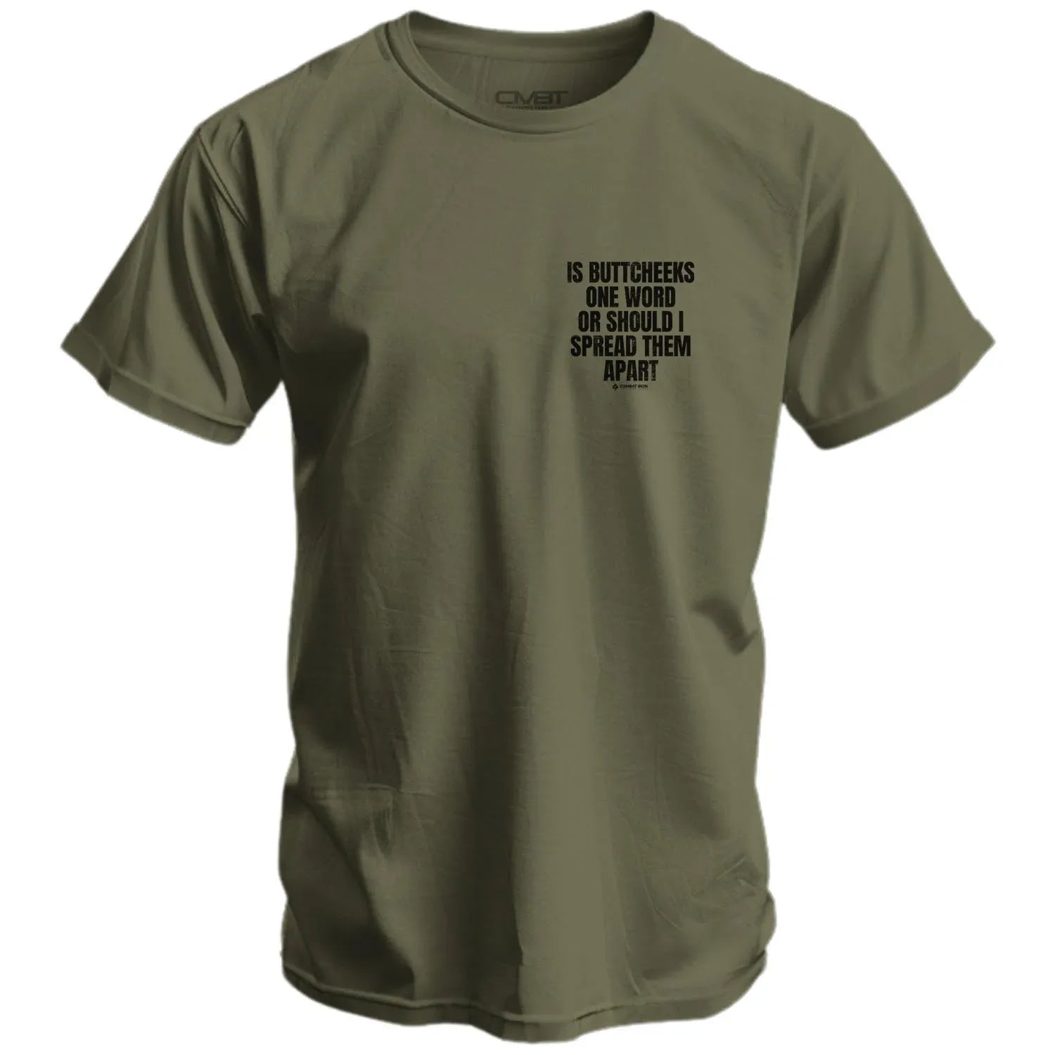 Is Buttcheeks One Word Or Should I Spread Them Apart Men's T-Shirt - Combat Iron Apparel Co.